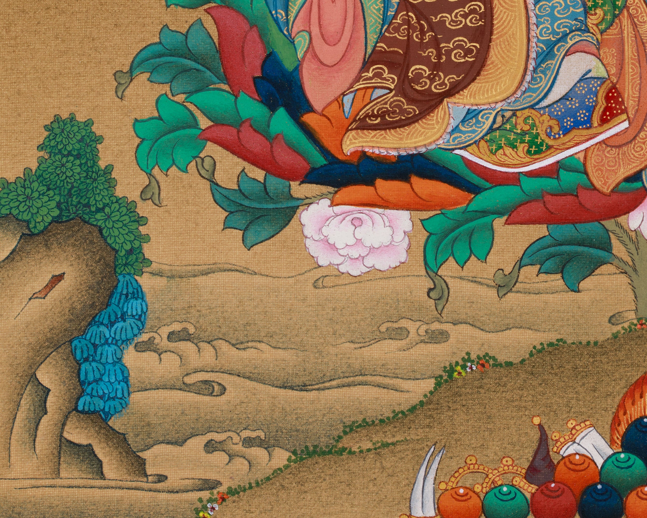 Guru Rinpoche With Amitabha | Lotus Born Guru | LHASA Hues
