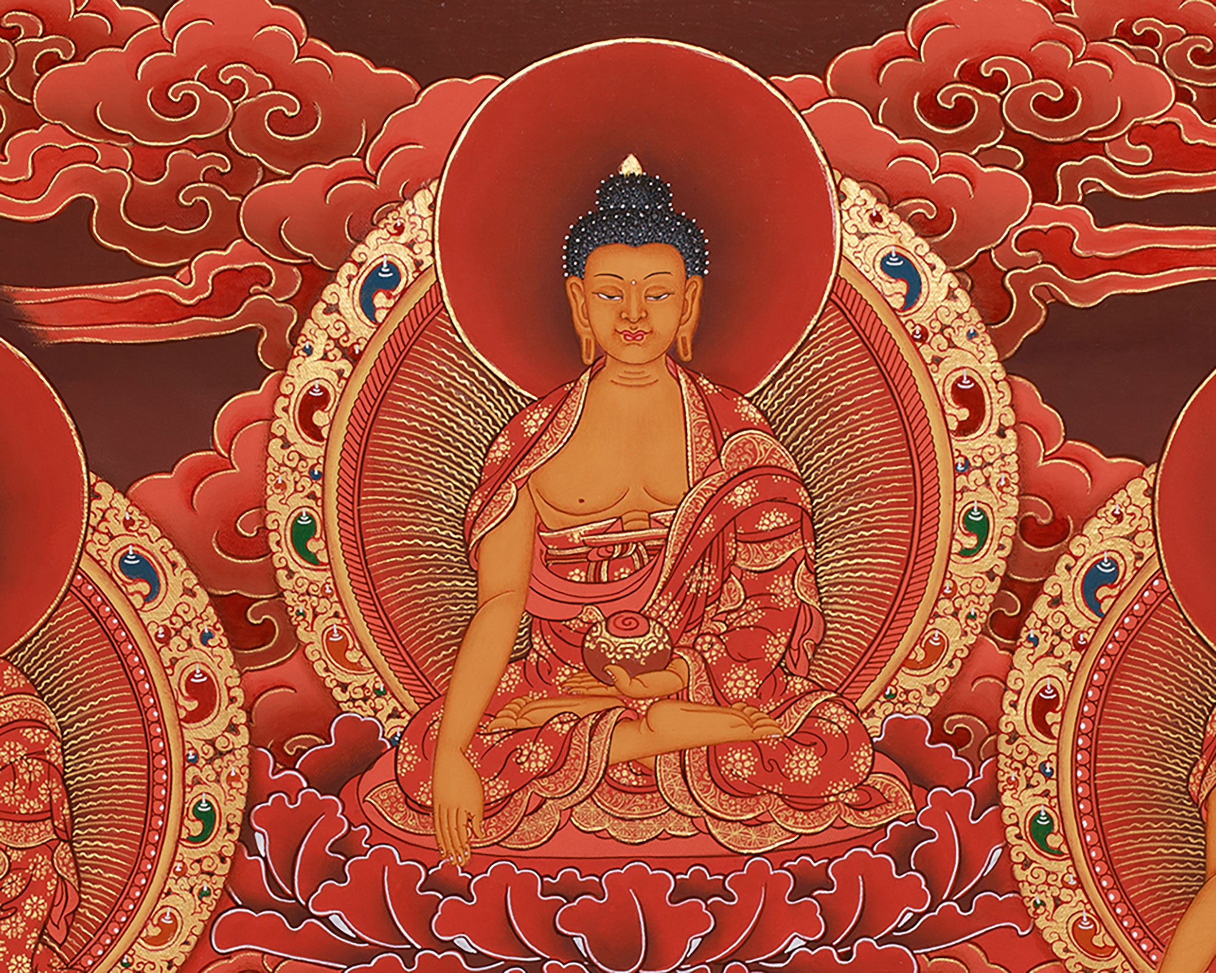 Healing Buddha With Dhyani Buddhas | Spiritual Healing & Balance
