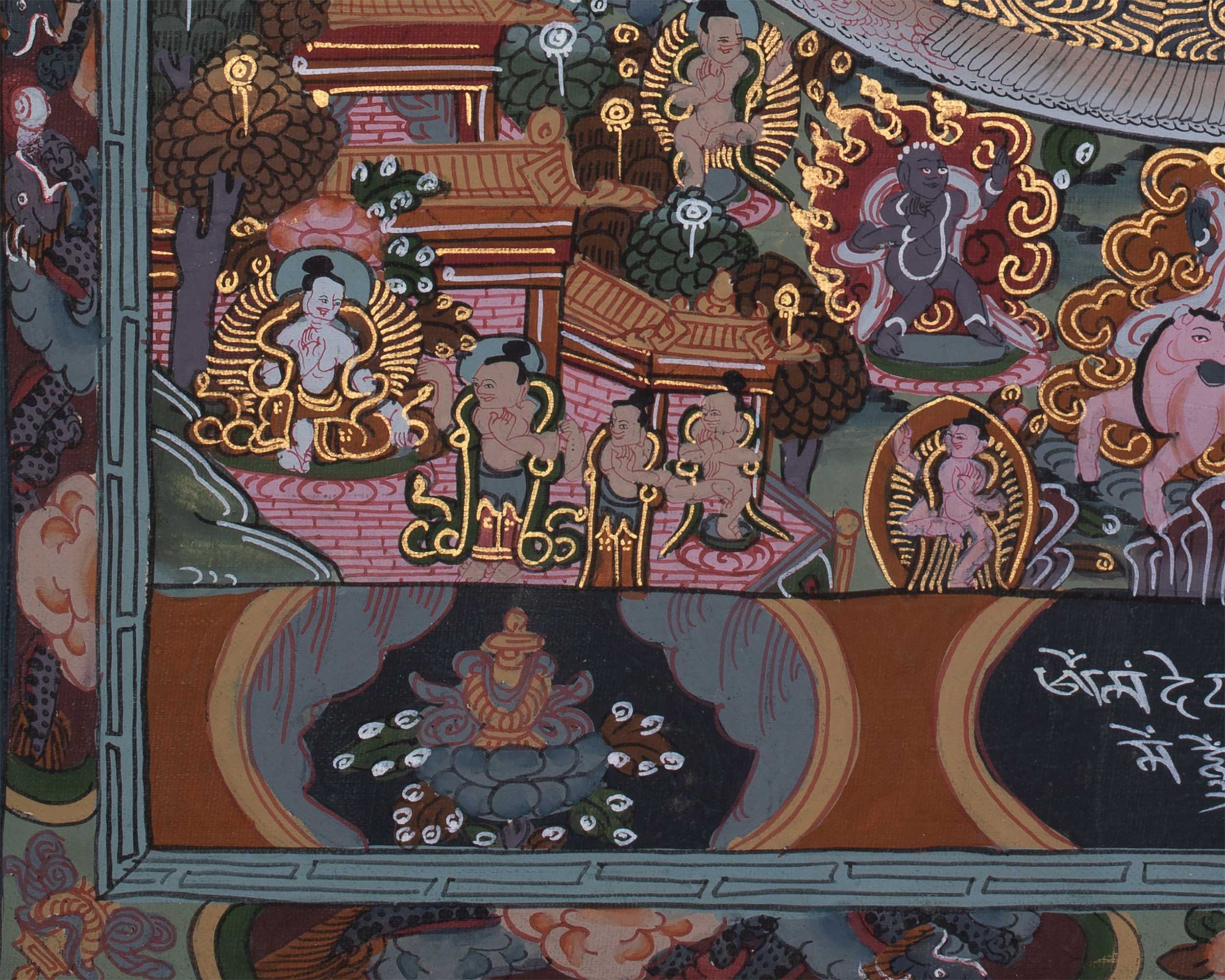 Spiritual Buddha Mandala Painting | Sacred Tibetan Artwork