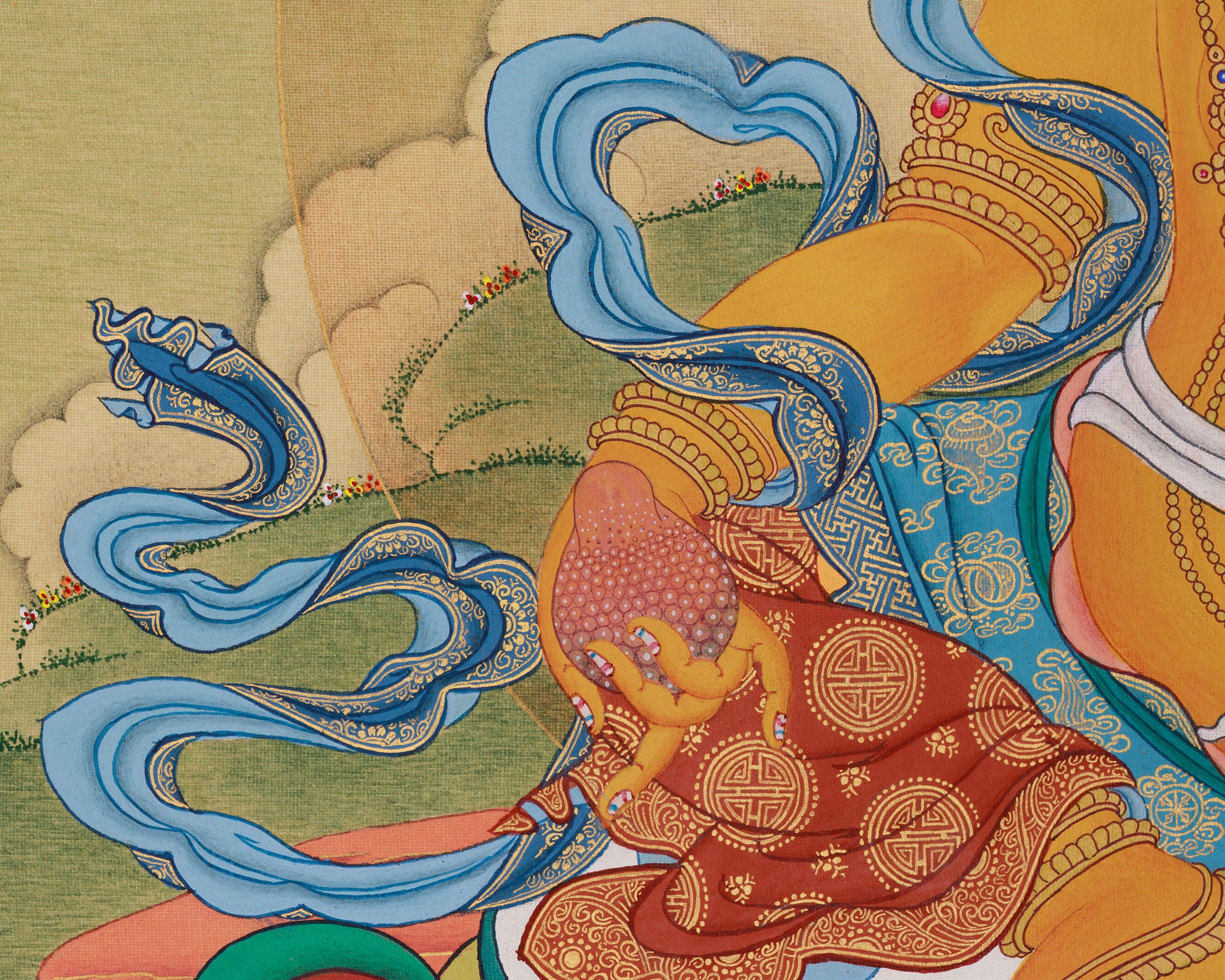 Wealth Deity, Dzambala Artwork | Buddhist Symbol of Prosperity