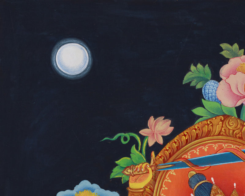 Manjushri, Deity of Wisdom: High-Quality Newari Art