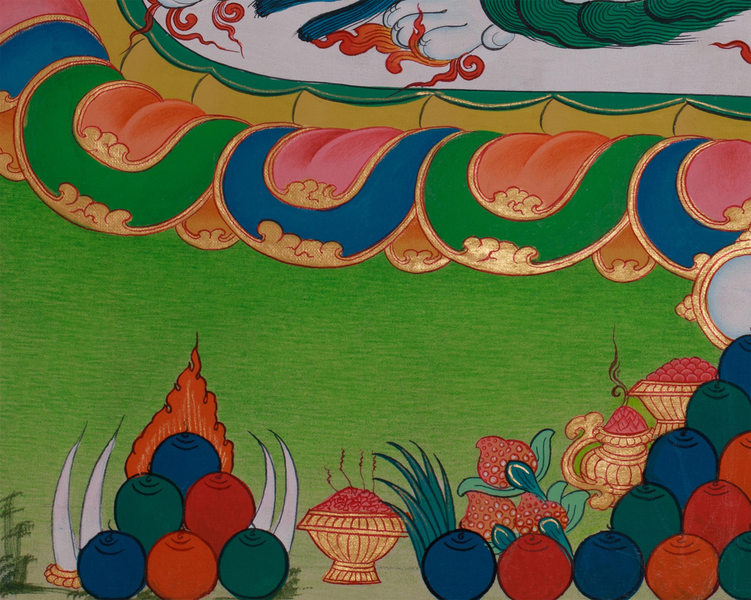 Tibetan Namtoshe Thangka | Wealth Deity of Abundance and Protection