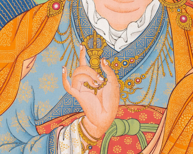 Spiritual Guru Padmasambhava | Thangka of Tibetan Mastery