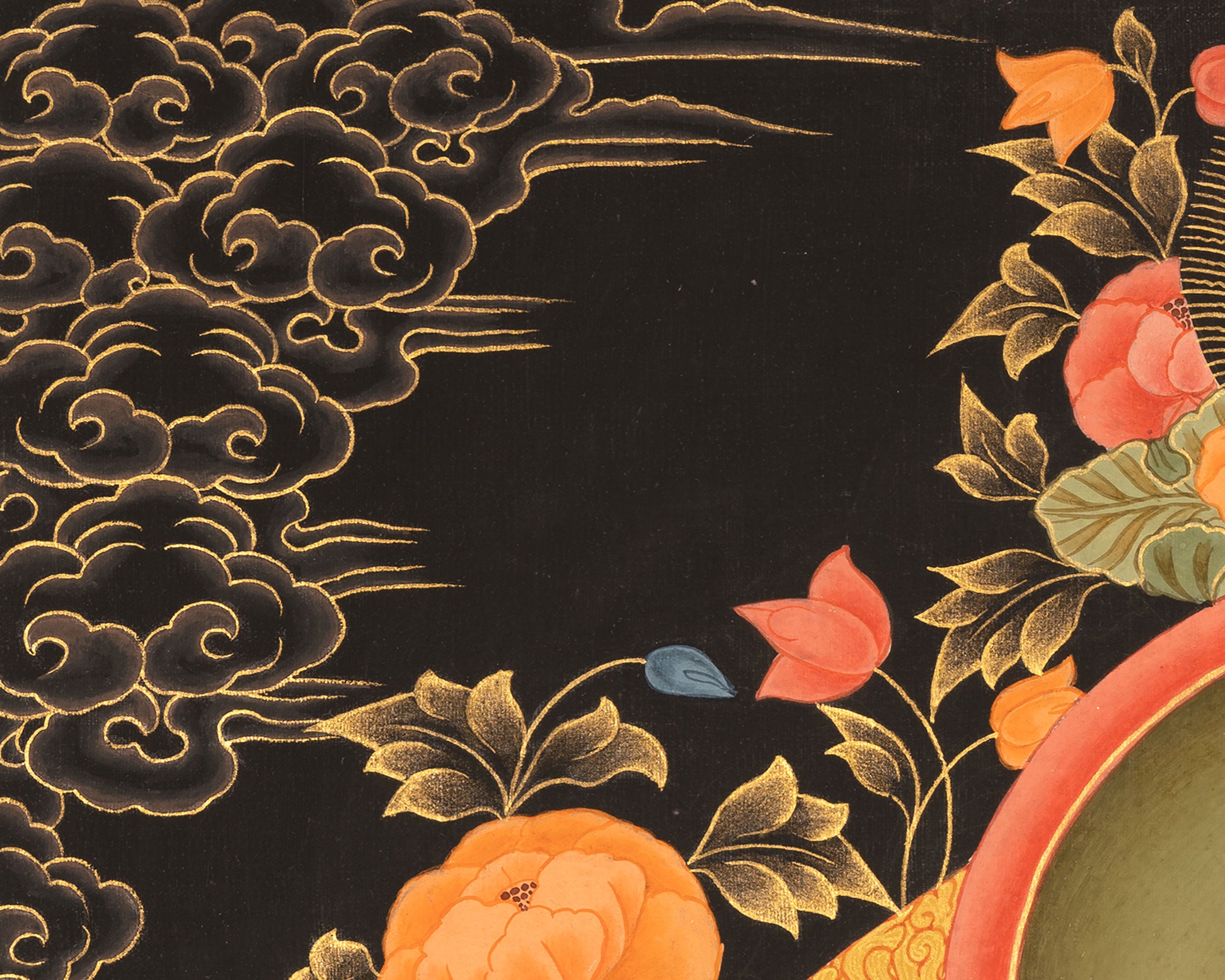 Four Armed Chenrezig Thangka | Tibetan Avalokiteshvara of compassion
