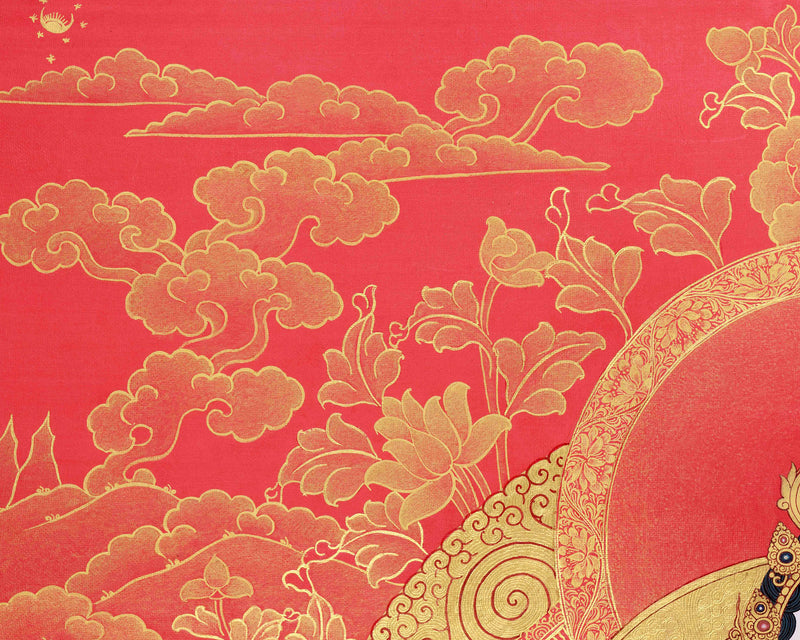 Thangka of White Tara Devi | Divine Guardian of Longevity and Healing