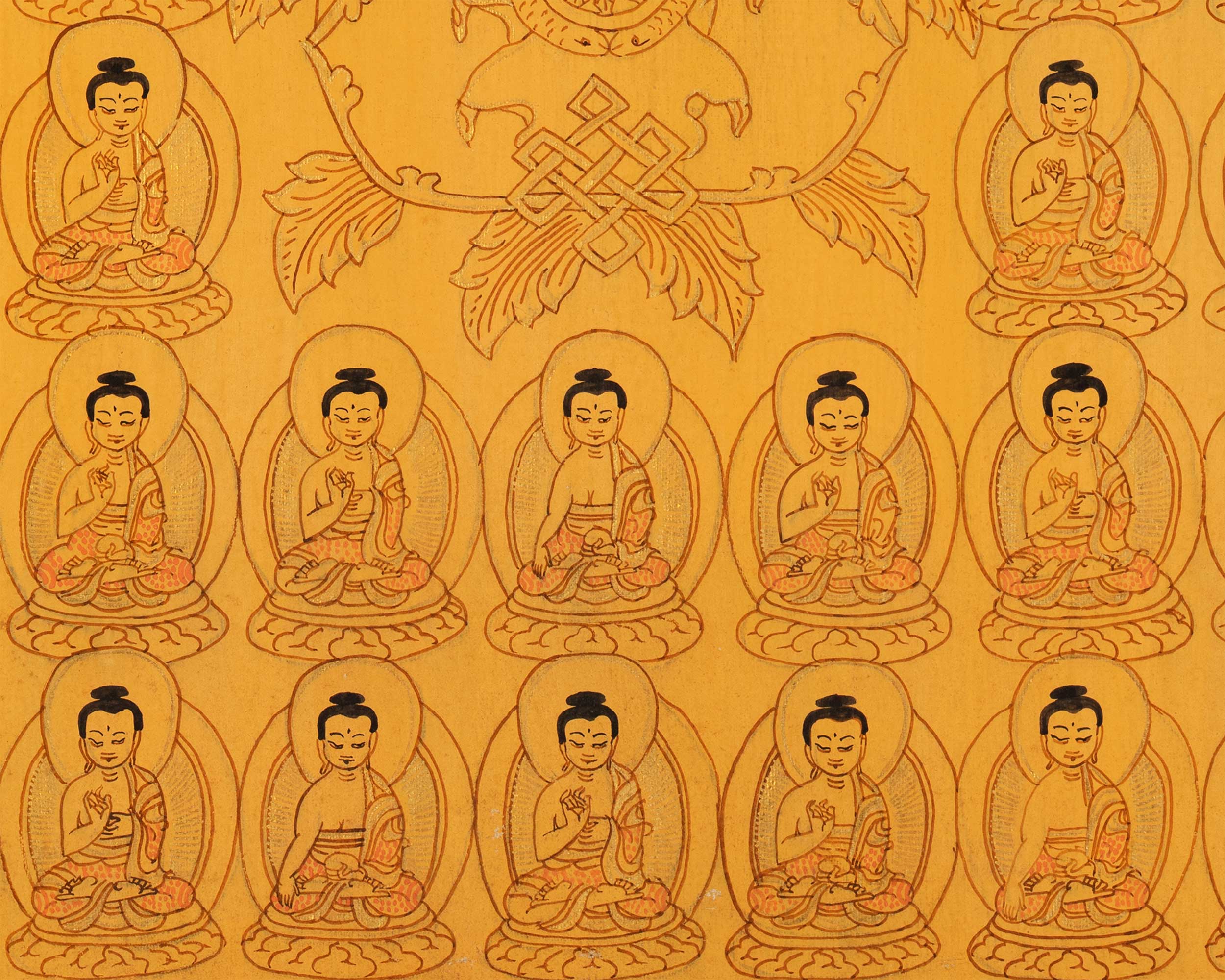 Assembly of Buddhas Thangka | Enlightenment and Harmony