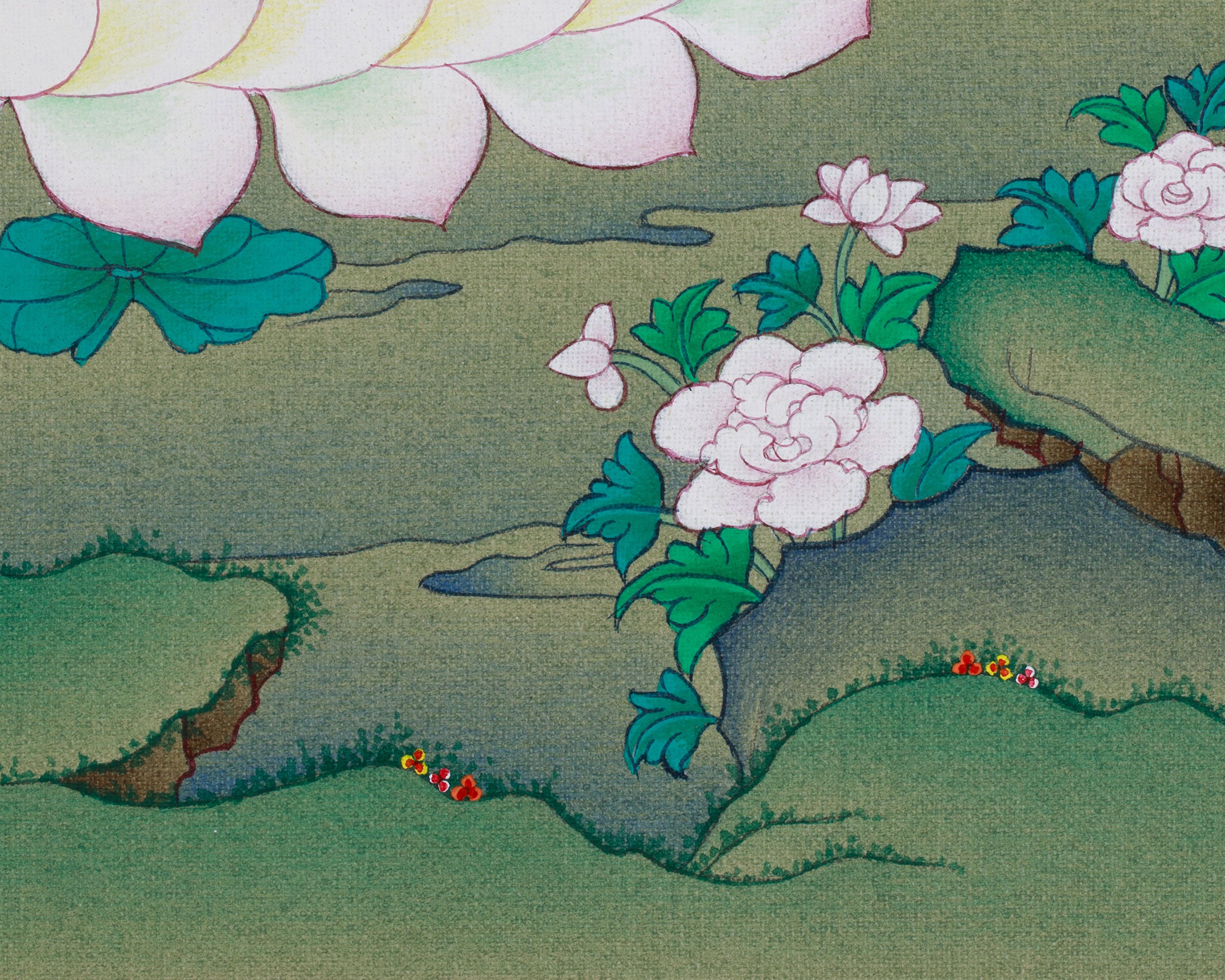 Beautiful Four-Armed Chenrezig Thangka | Avalokiteshvara Art