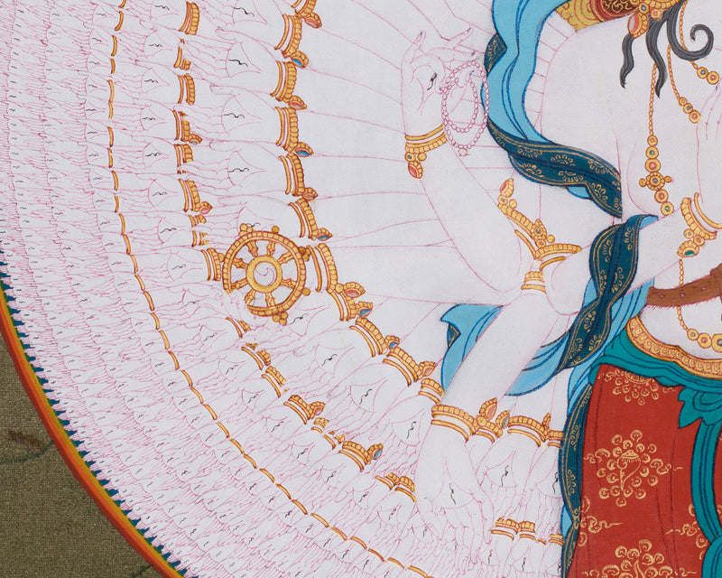 Thousand Armed Avalokiteshvara Thangka | Compassionate Bodhisattva