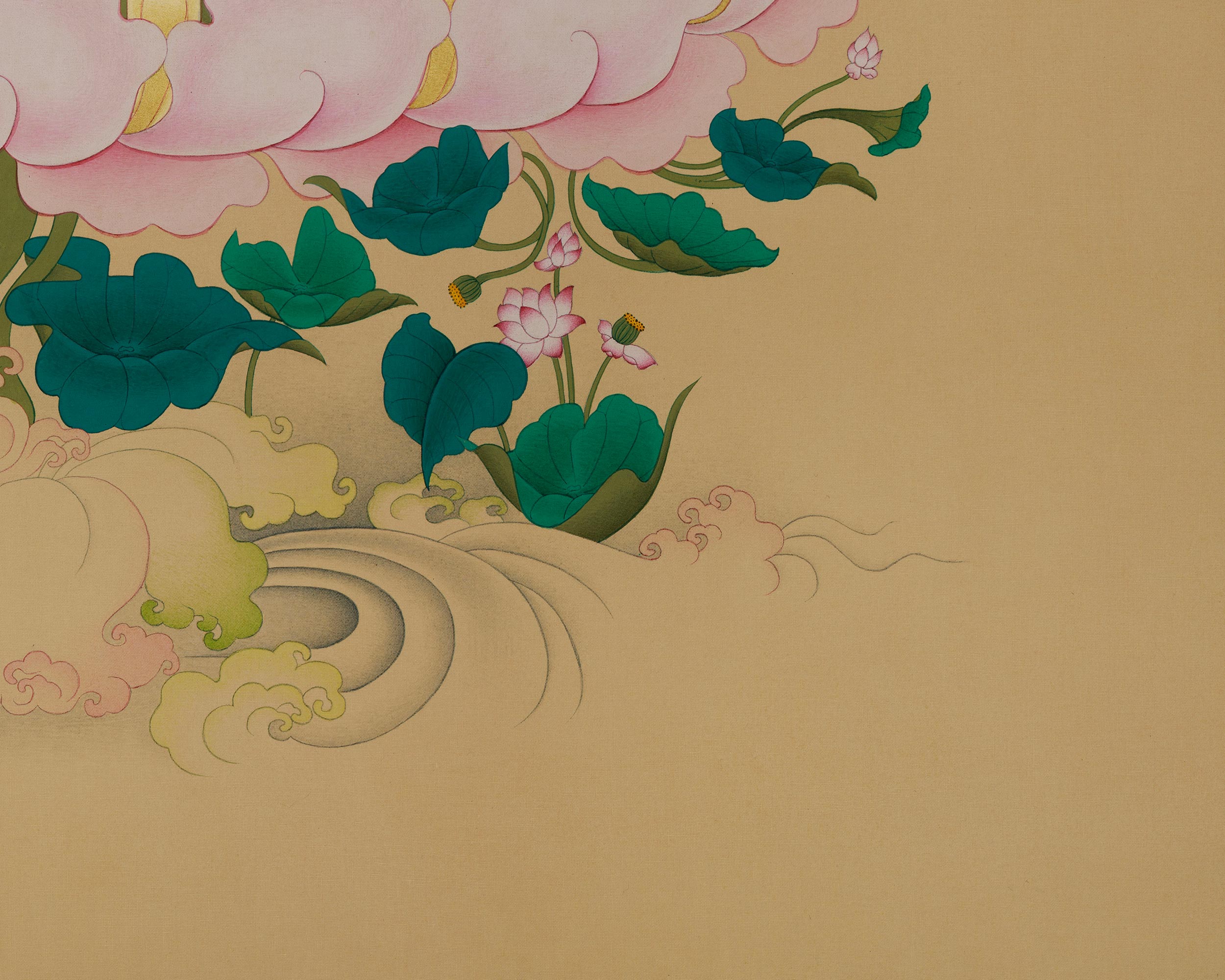 Sacred Four-Armed Chenrezig Thangka | Embodiment of Universal Love