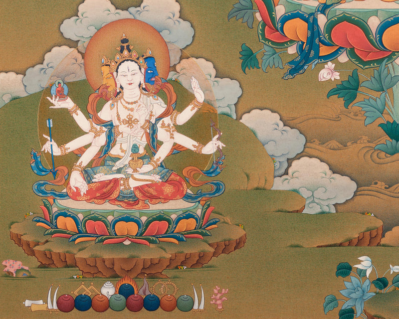 Bodhisattvas of Long Life: White Tara, Amitayus, Namgyalma Buddhist Art