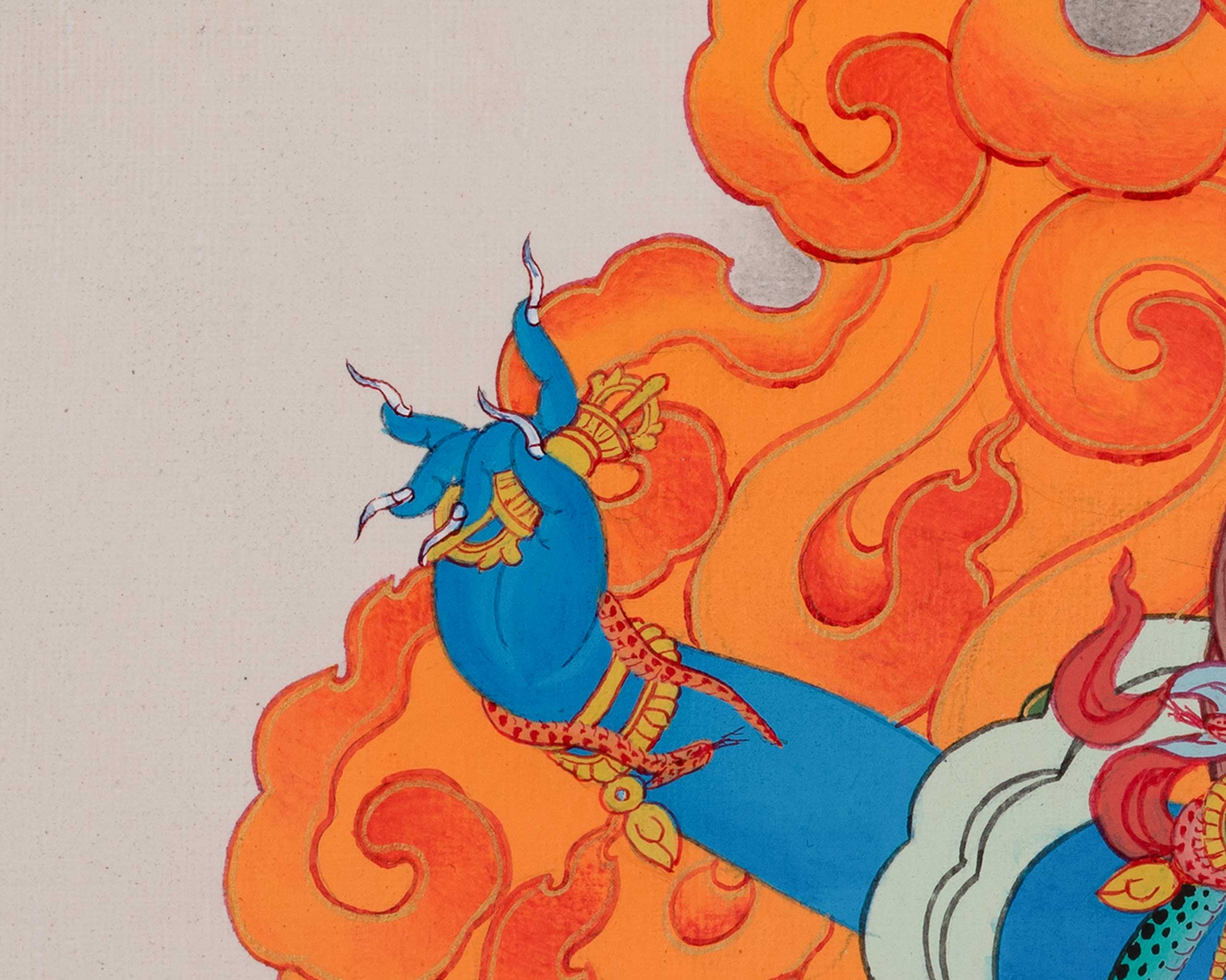 Bodhisattva Vajrapani Thangka | Tibetan Buddhist Art