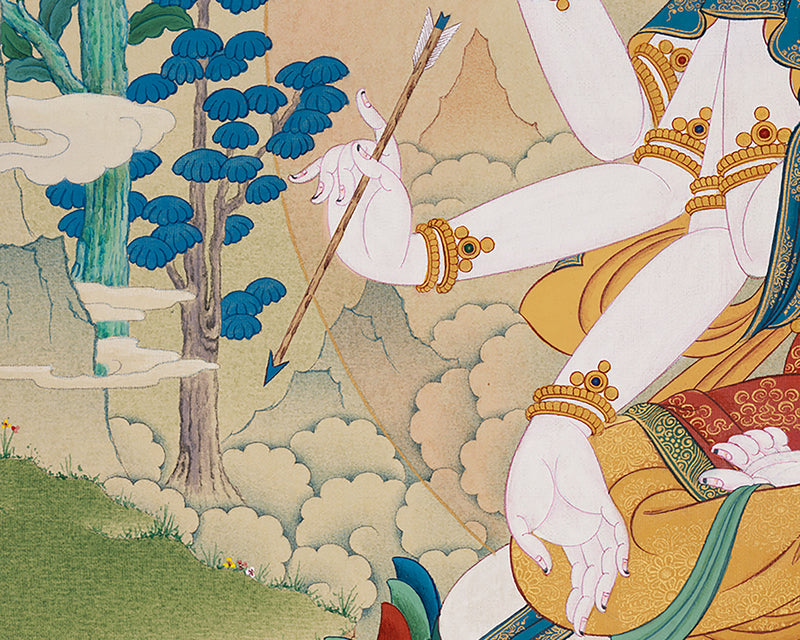 Dakini Namgyalma Thangka | The Deity for Longevity and Protection