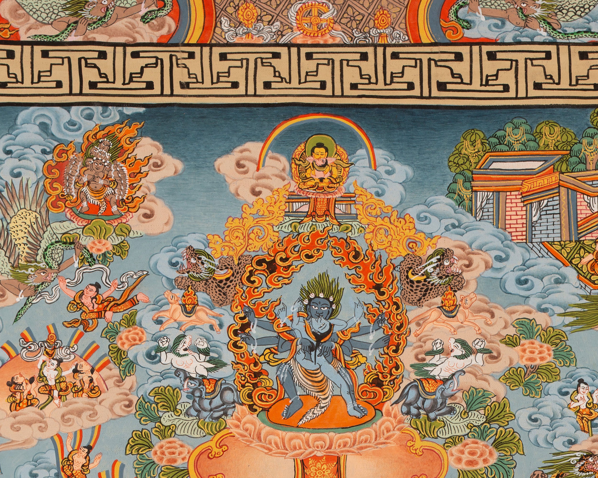 Hand Painted Buddha Mandala Thangka | Meditation Mandala Painting