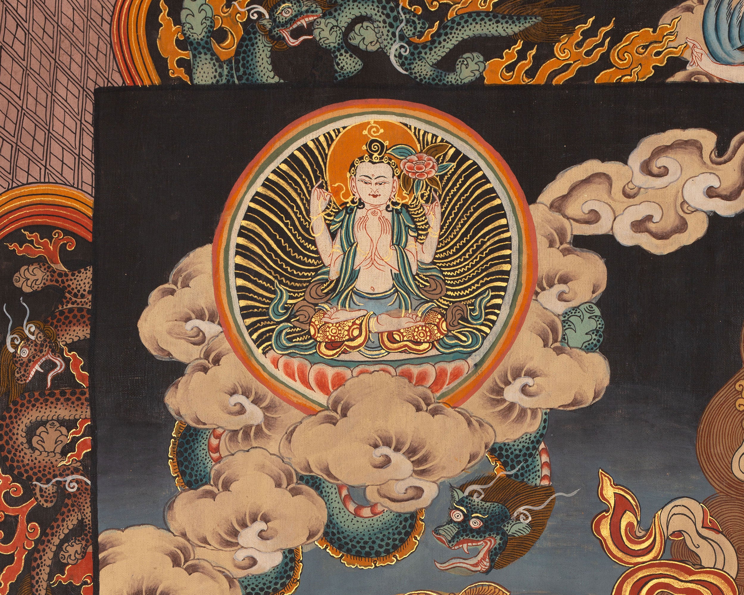 Wheel Of Life Thangka | Hand-Painted Tibetan Buddhist Thangka