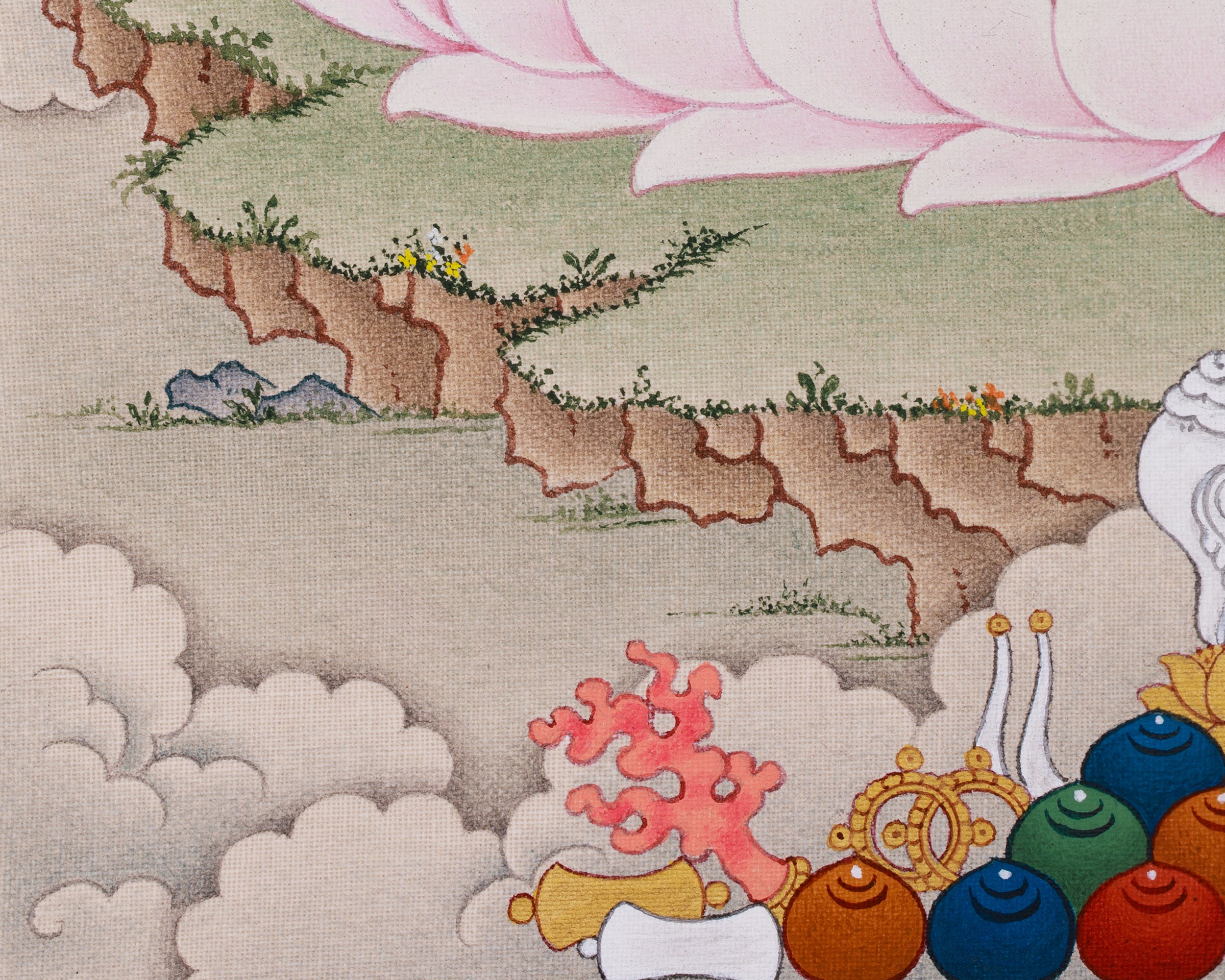 Vajrasattva Meditation Thangka | A Divine Symbol of Purification and Inner Peace