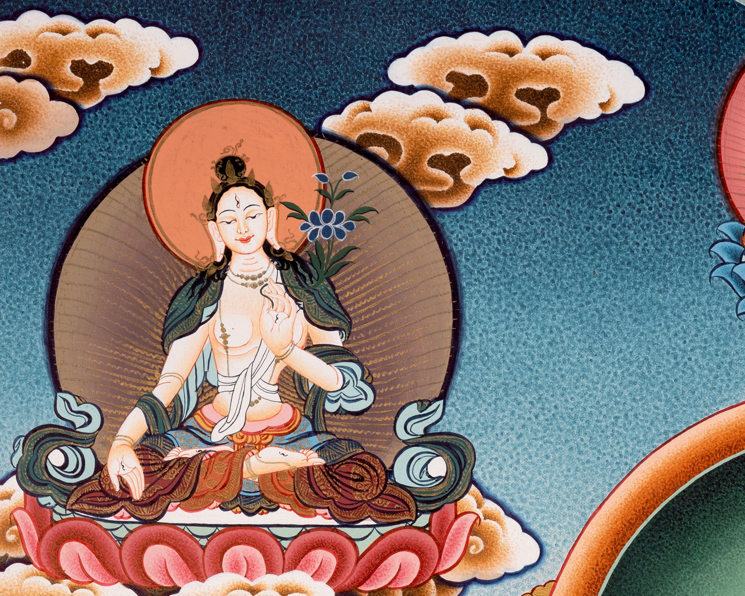 Buddhist Avalokiteshvara Chengrezig | Wall Decoration Thangka Painting