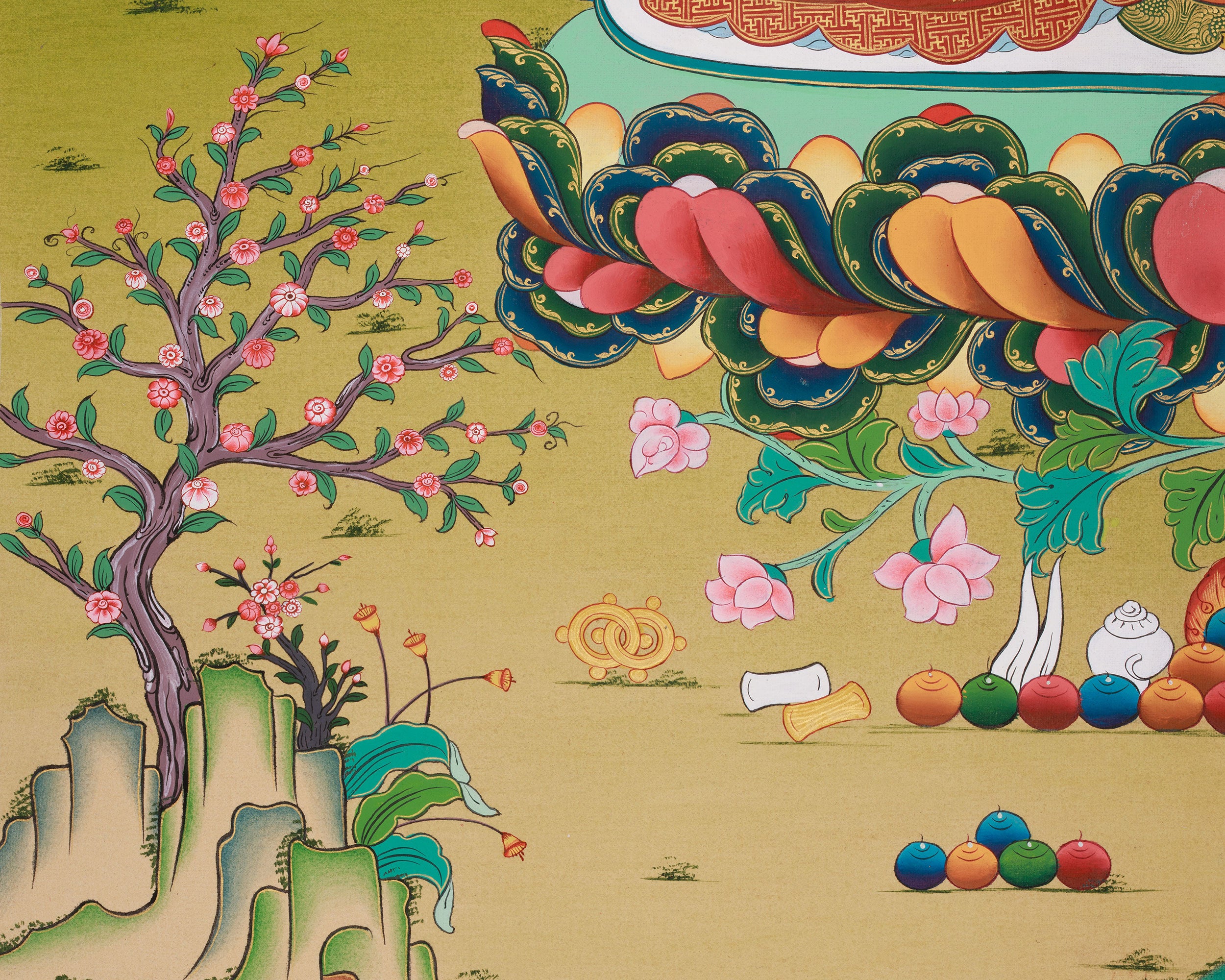 Cundi Bodhisattva Canvas Print | Featuring Amitabha Buddha | Digital Printing