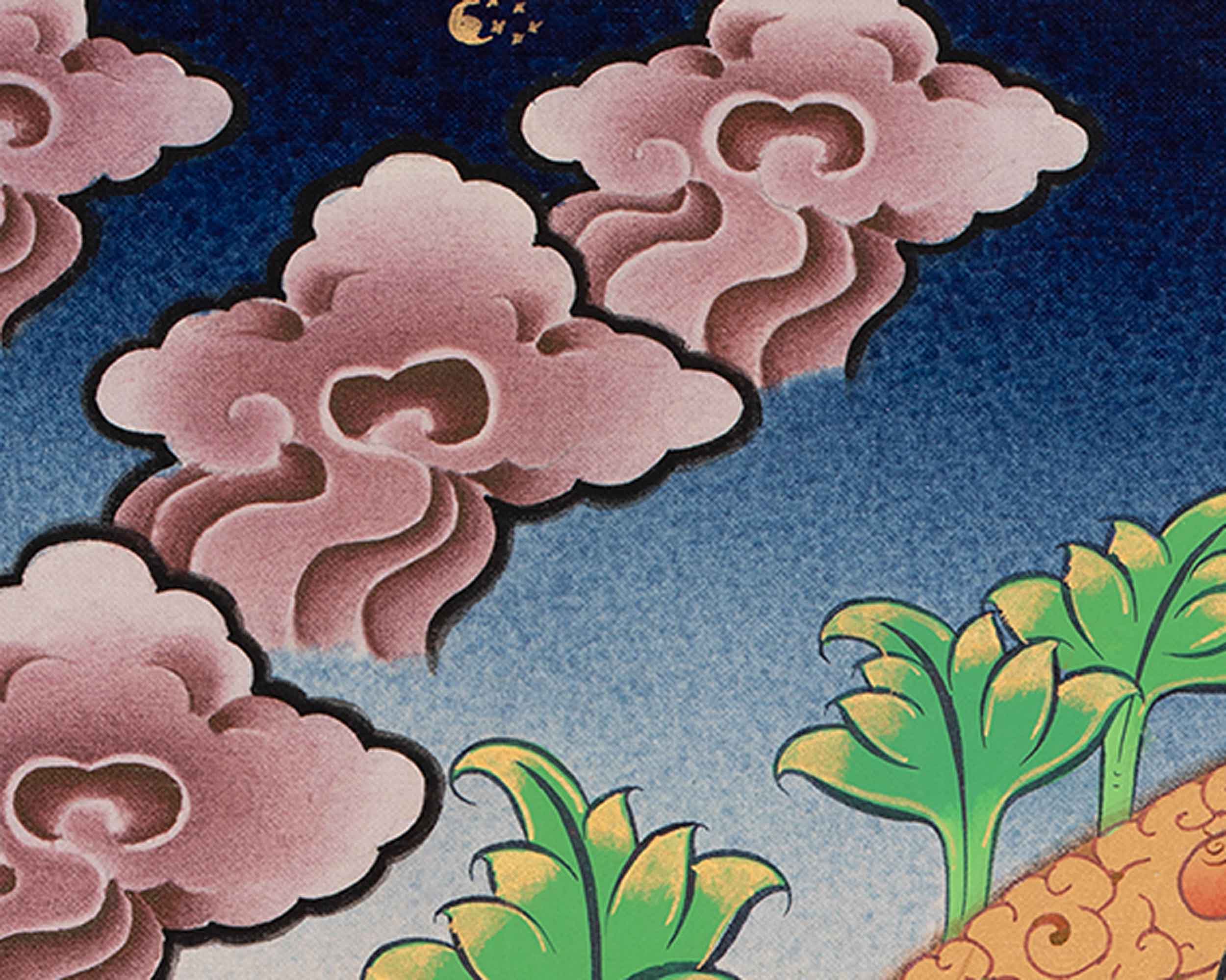 The Buddha Of Infinite Light Thangka | Amitabha Buddha Artwork | Journey to Pure Land