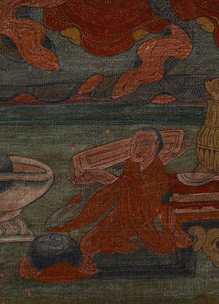 Historic Tibetan Buddhist Masters Artwork | Vintage Collectible