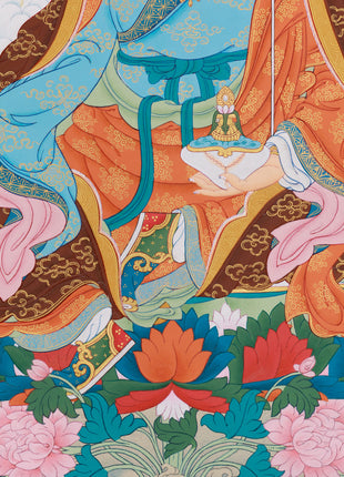 Precious Guru Padmasambhava Thangka  | Tantric Tibetan Buddhist Deity