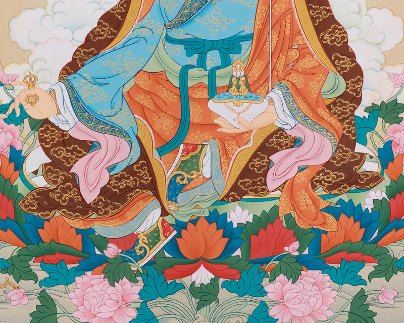 Precious Guru Padmasambhava Thangka  | Tantric Tibetan Buddhist Deity