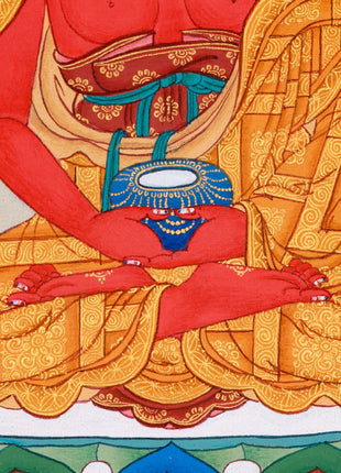 Buddha of Pure Land Amitabha Thangka | Beacon of Infinite Light and Compassion