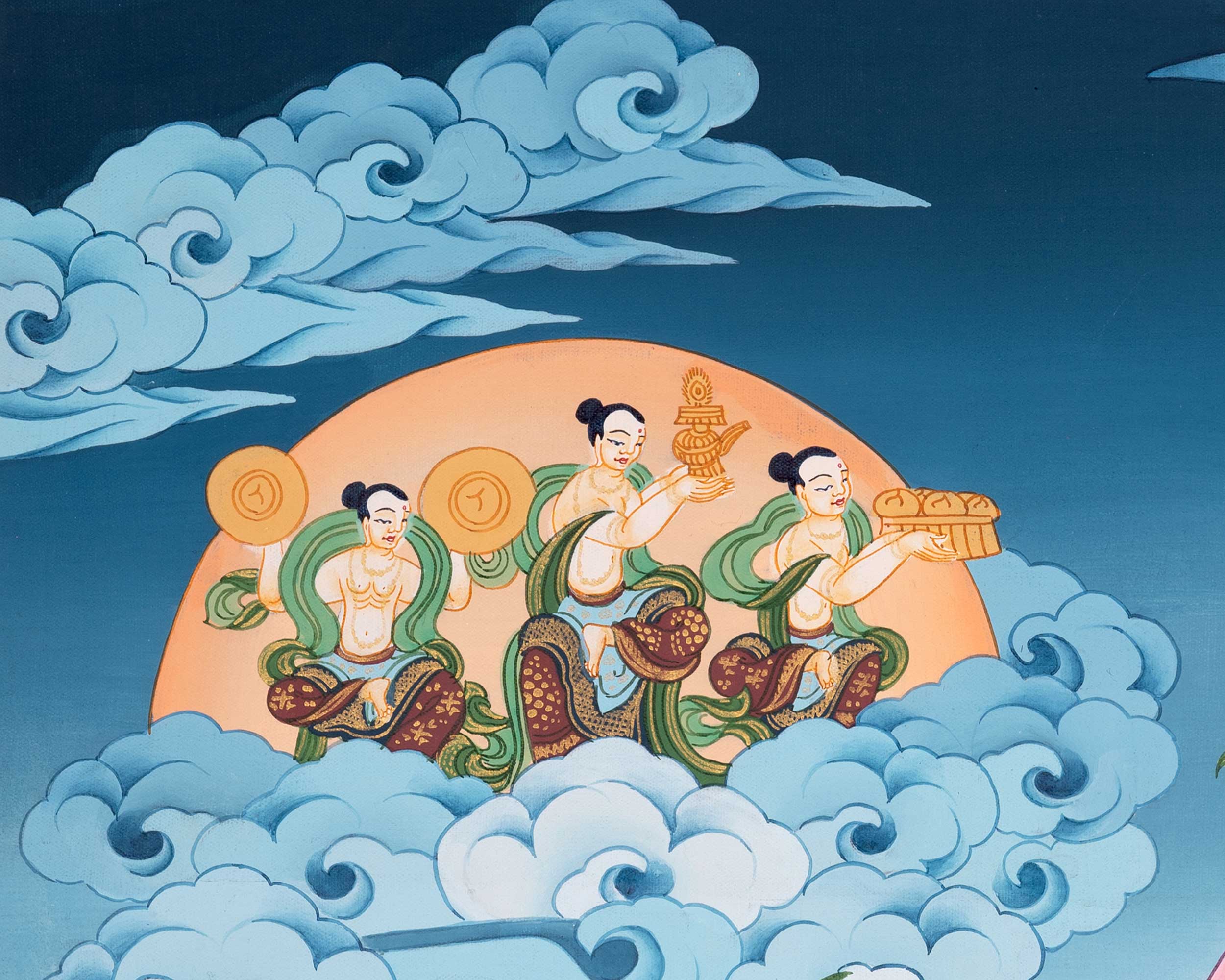 Avalokitesvara Chenresig Thangka | Religious Buddhist Art | Buddhist Gifts