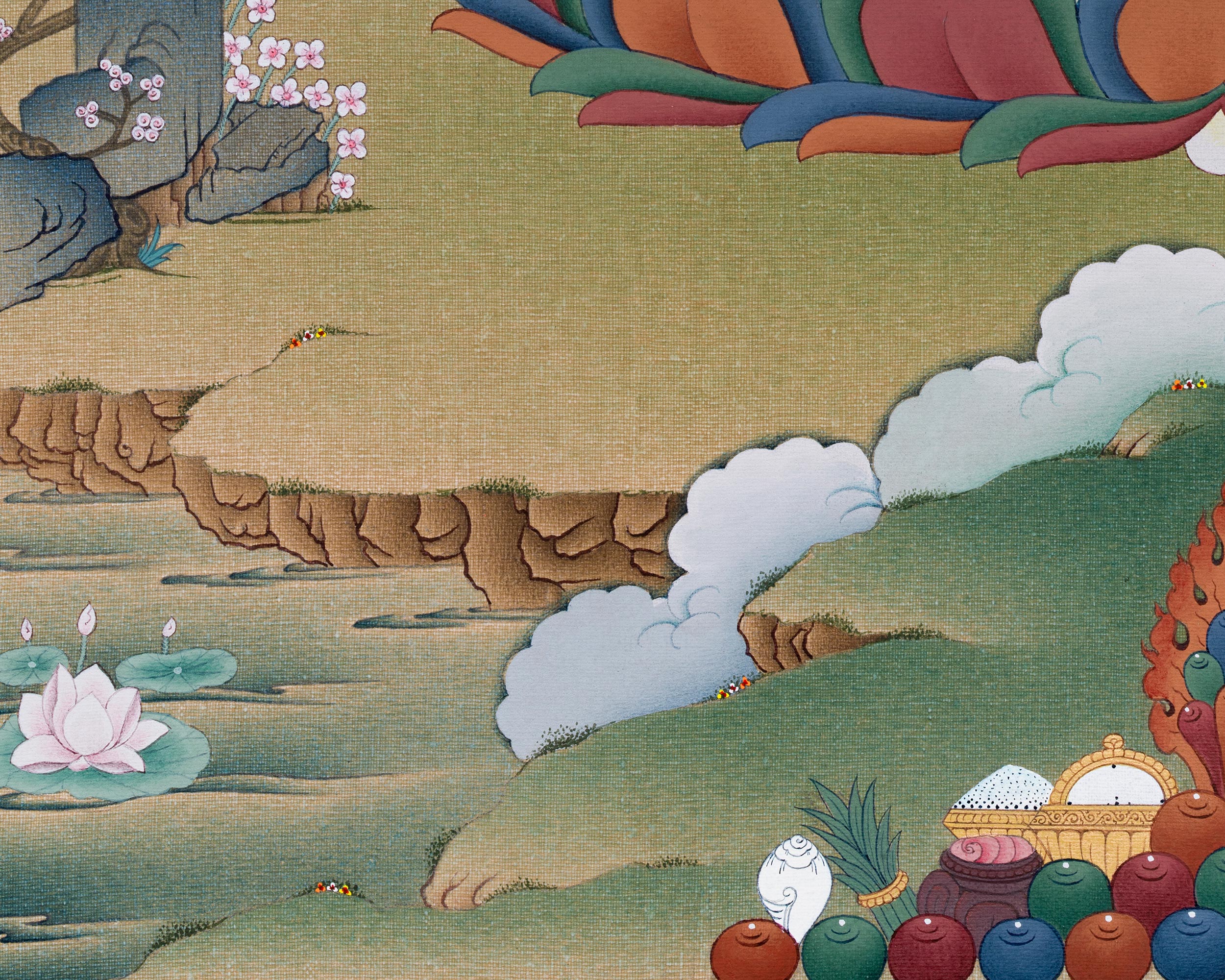 Adi Buddha, Samantabhadra Canvas Print | Tibetan Artwork of Primordial Enlightenment