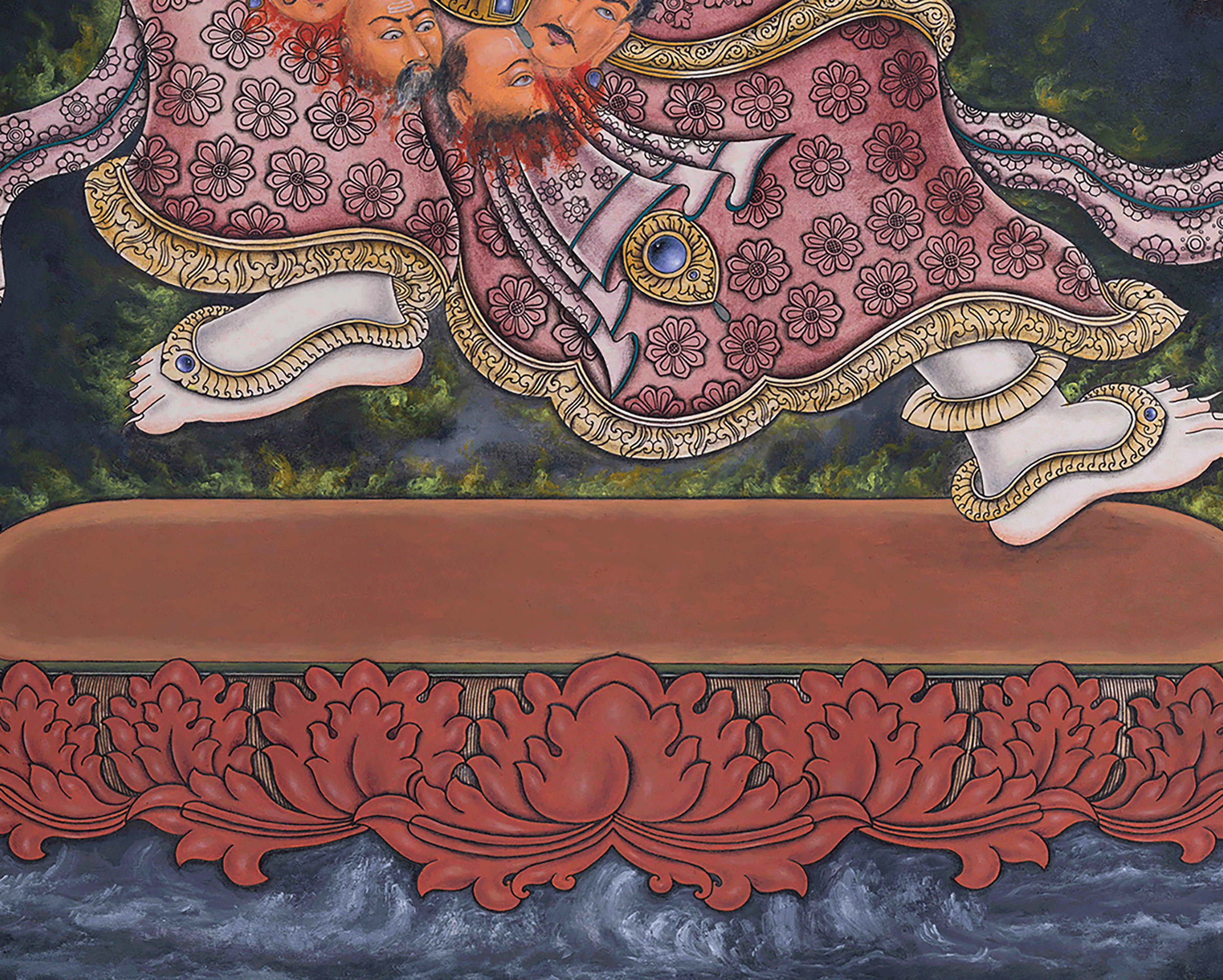 Singini Goddess Thangka Print | Wall Decor