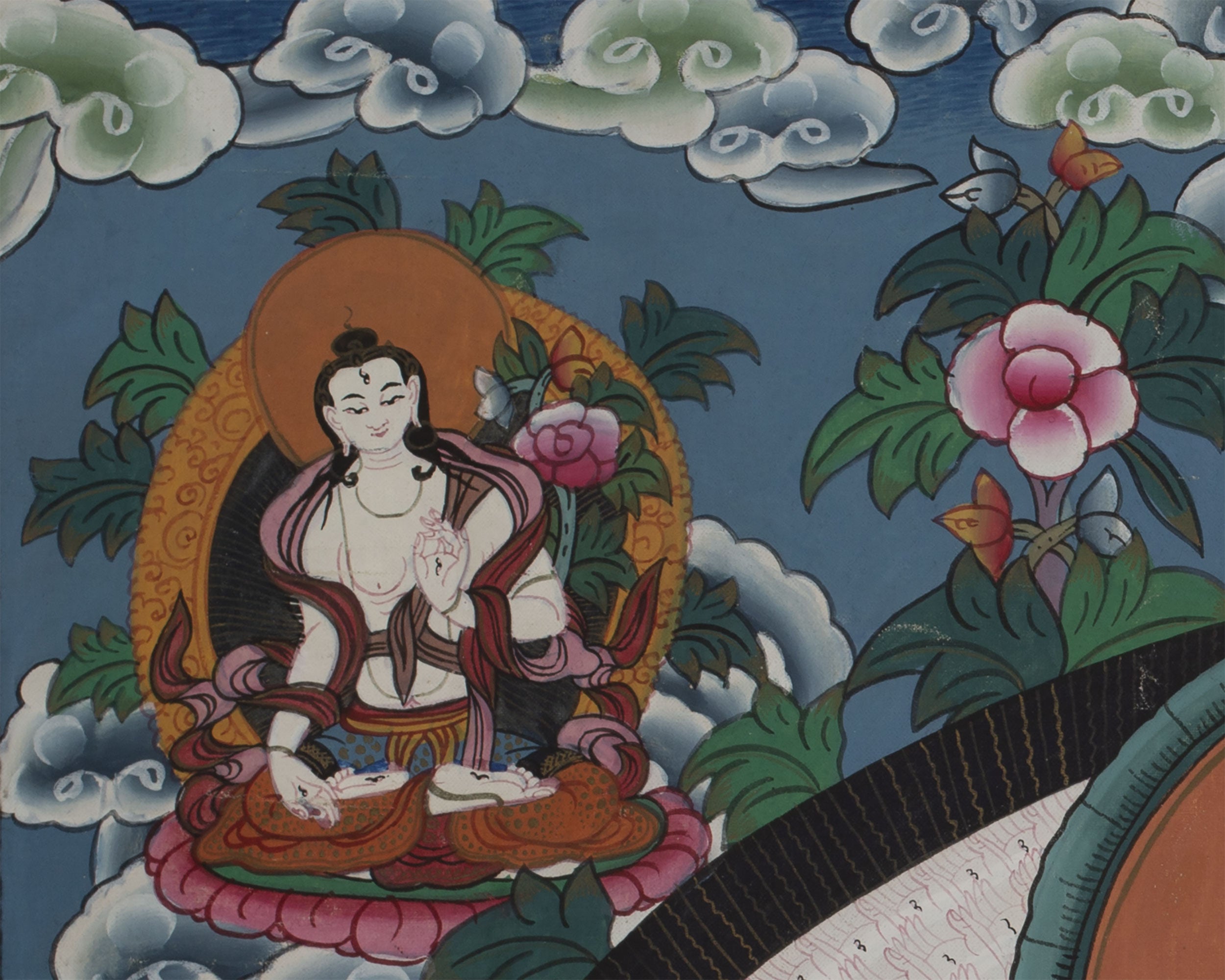Vintage Thousand Armed Avalokiteshvara Thangka | BROCADE MOUNTED
