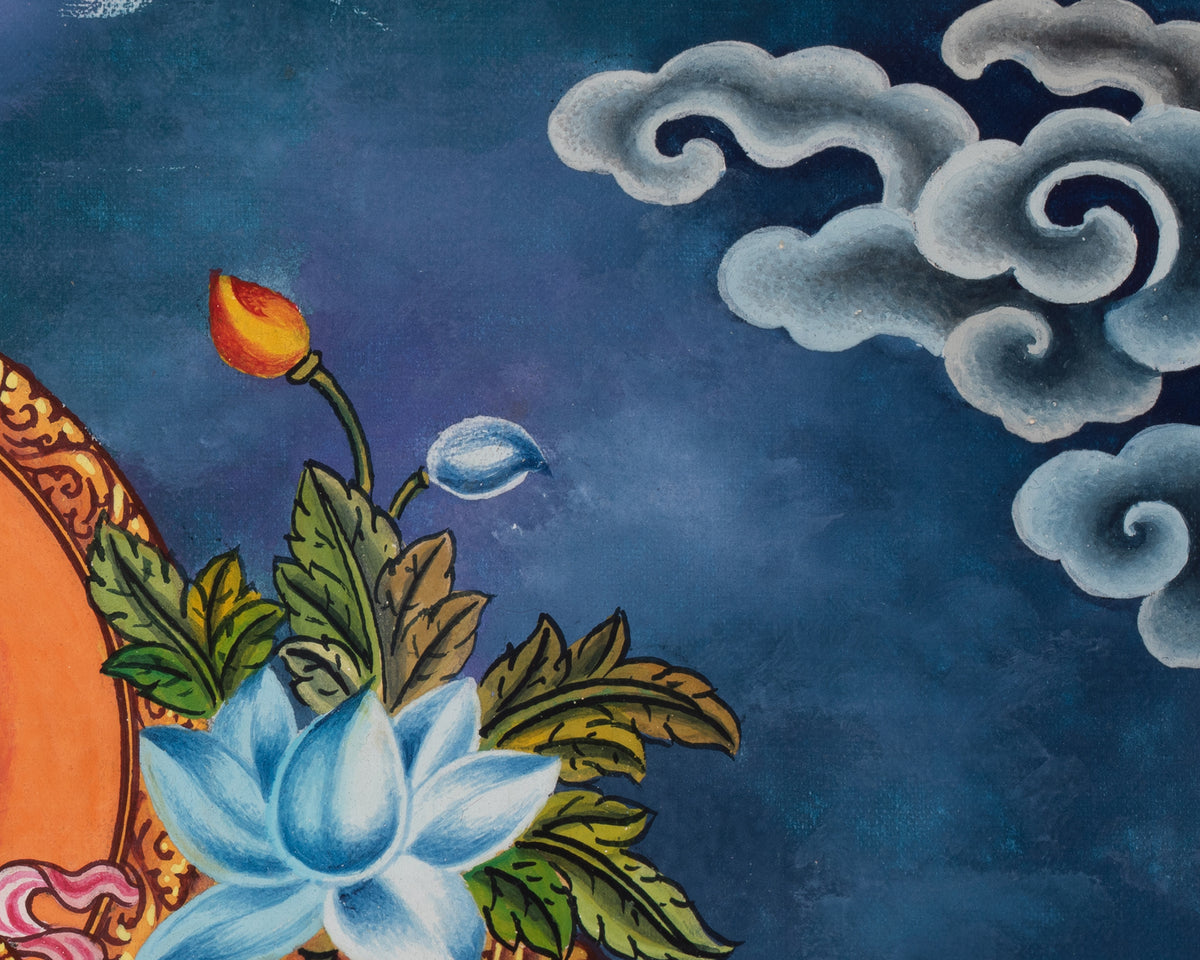 Standing Green Tara Compassionate Thangka | Shyama Tara | Protection Deity