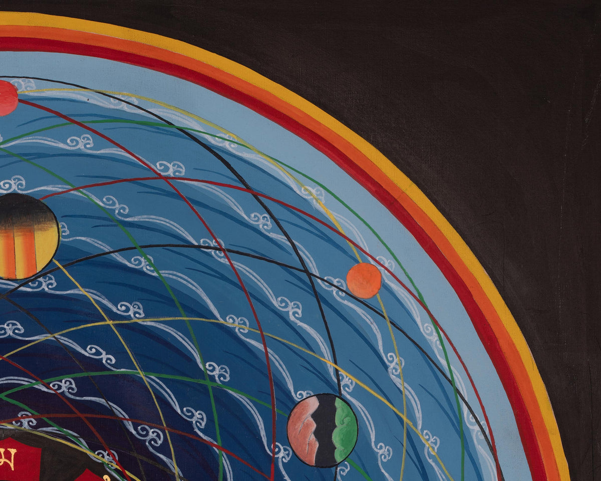 Sacred Mantra Mandala | Himalayan Meditation Artwork