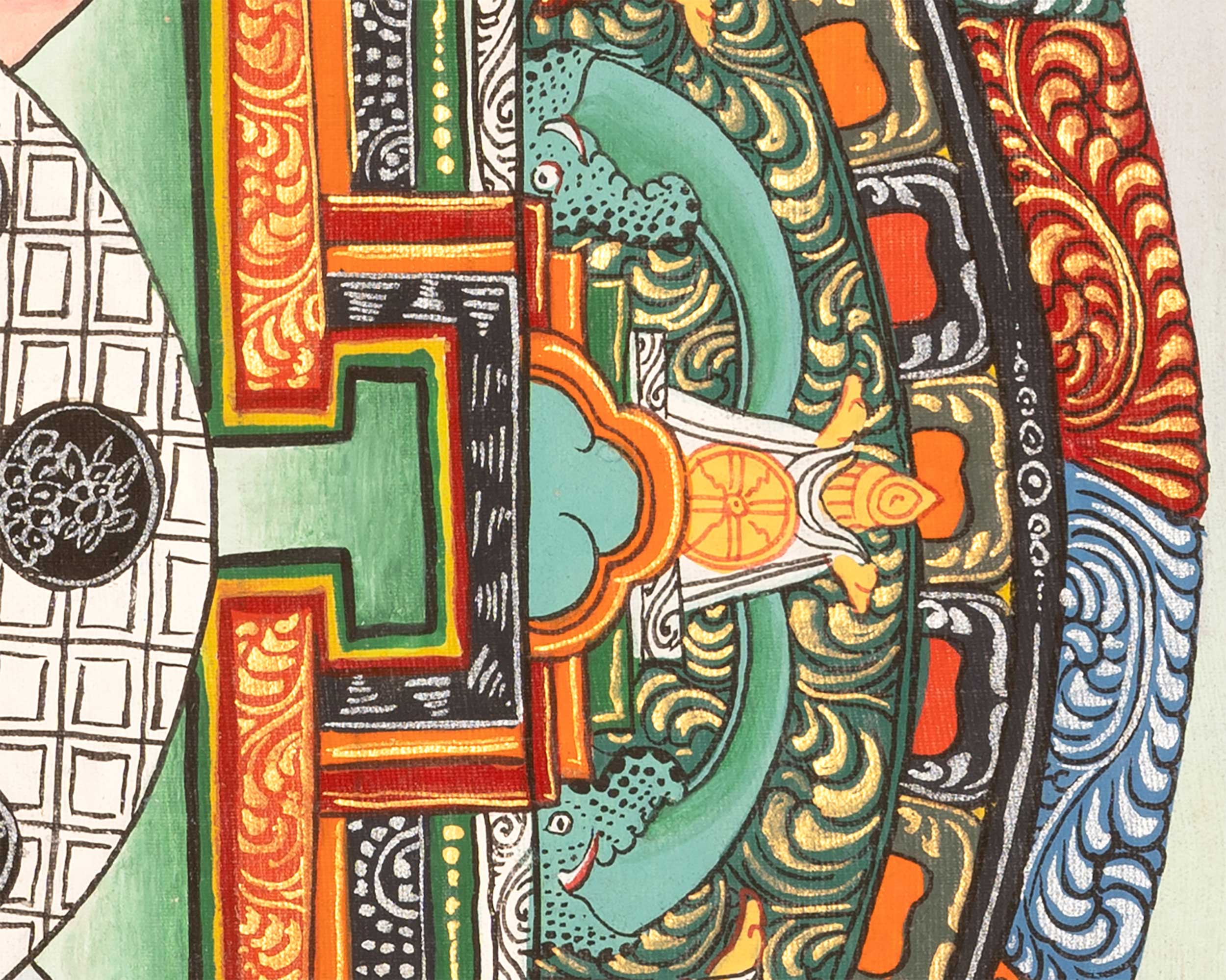 Shakyamuni Buddha Mandala | Hand-Painted Buddha Shakyamuni Thangka