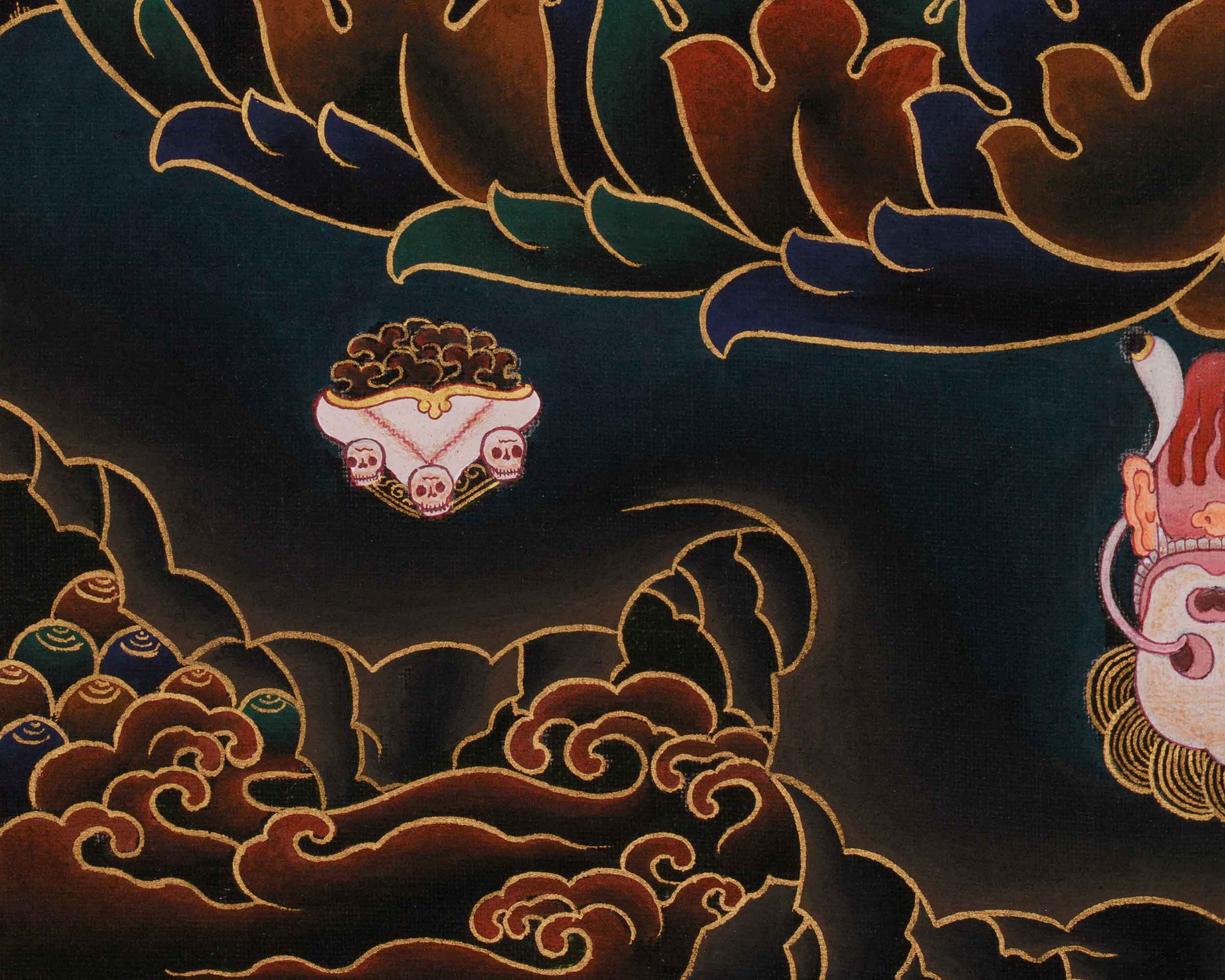 Wrathful Mahakala Bernagchen Thangka | Protector Buddhist Deity