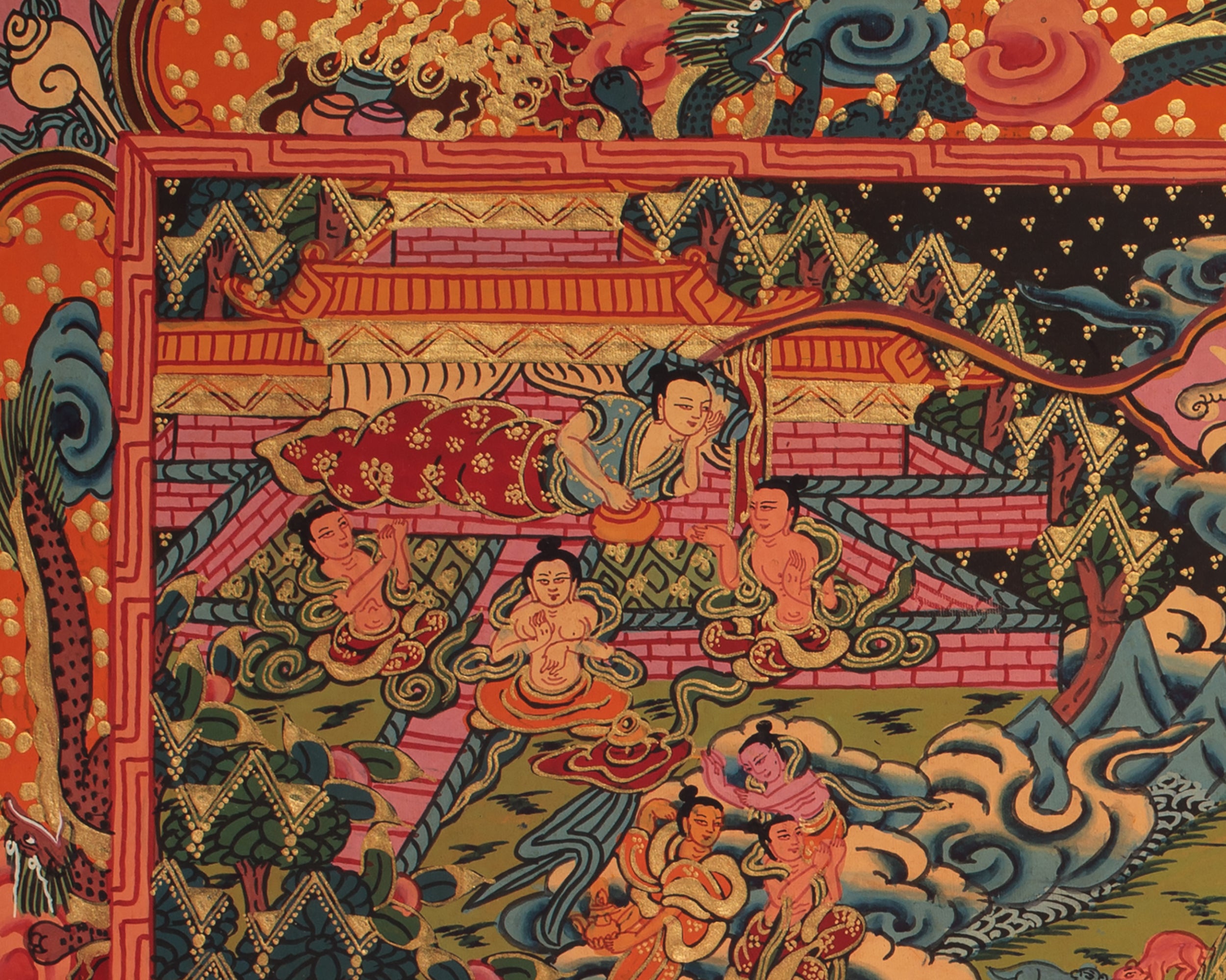 Authentic Buddha Life Story Thangka | Shakyamuni Buddha’s Path to Enlightenment