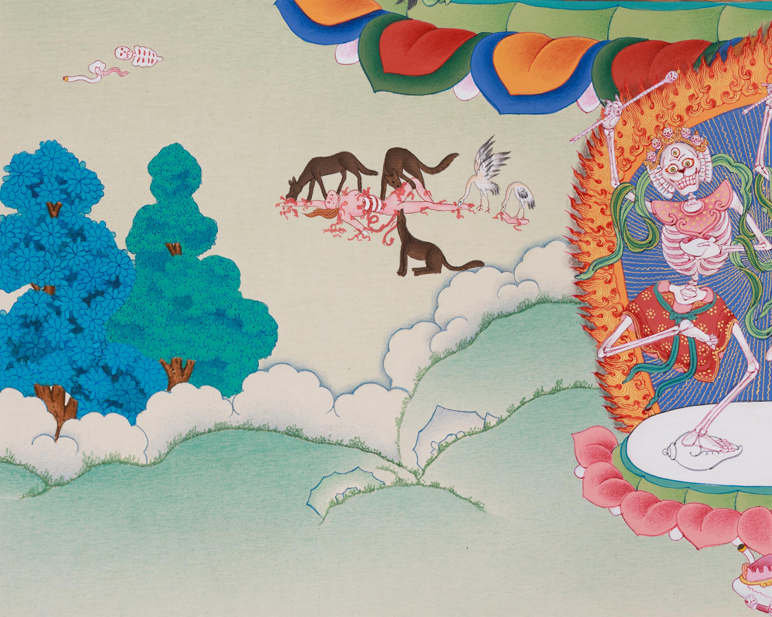 Red Dakini Vajrayogini Thangka | The Fierce & Compassionate Tantric Deity