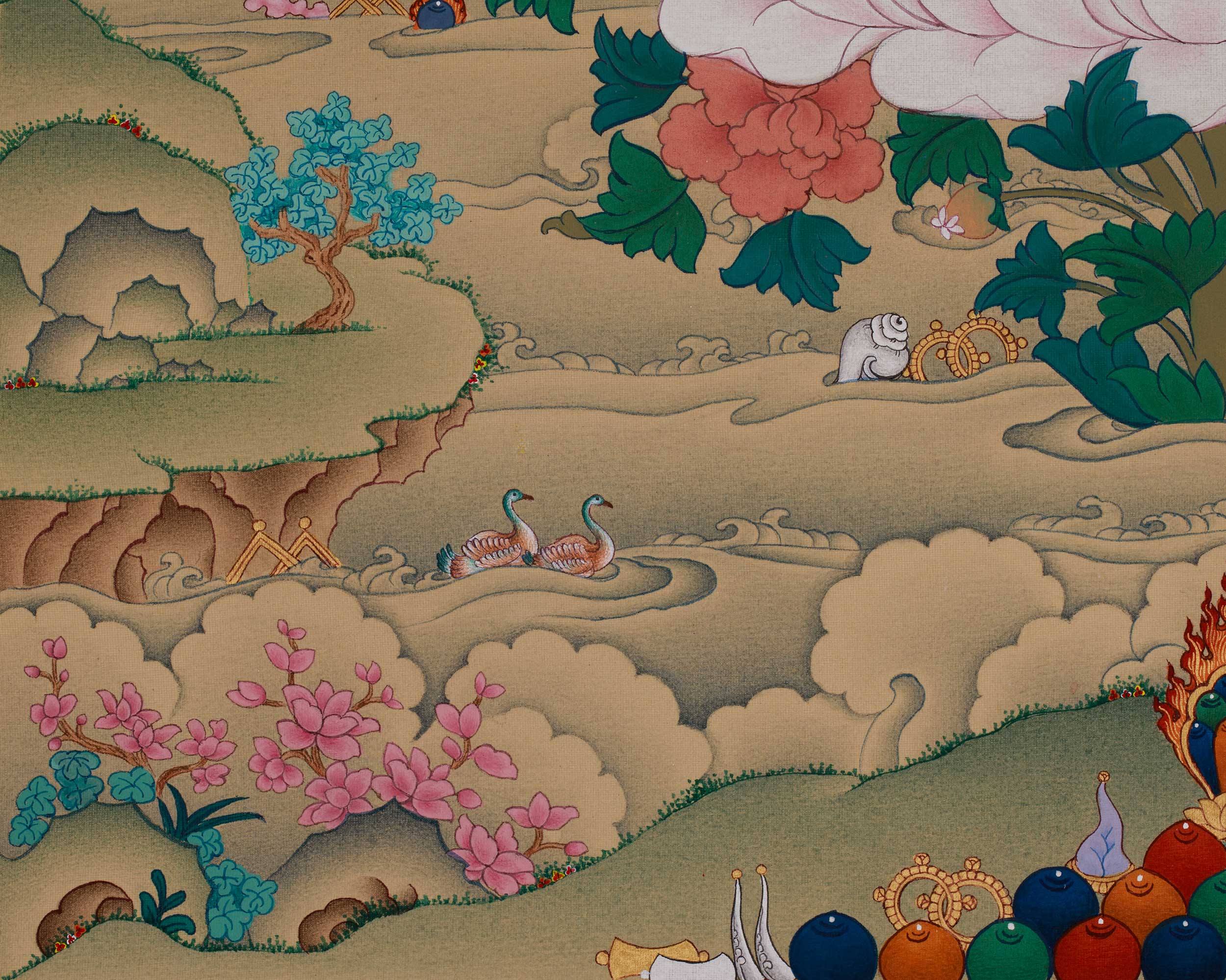 Vajrayana Deity White Tara Thangka | Sita Tara | Healing Deity