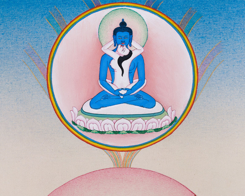 Guru Padmasambhava Thangka | Revered Master of Enlightenment | Samantabhadra