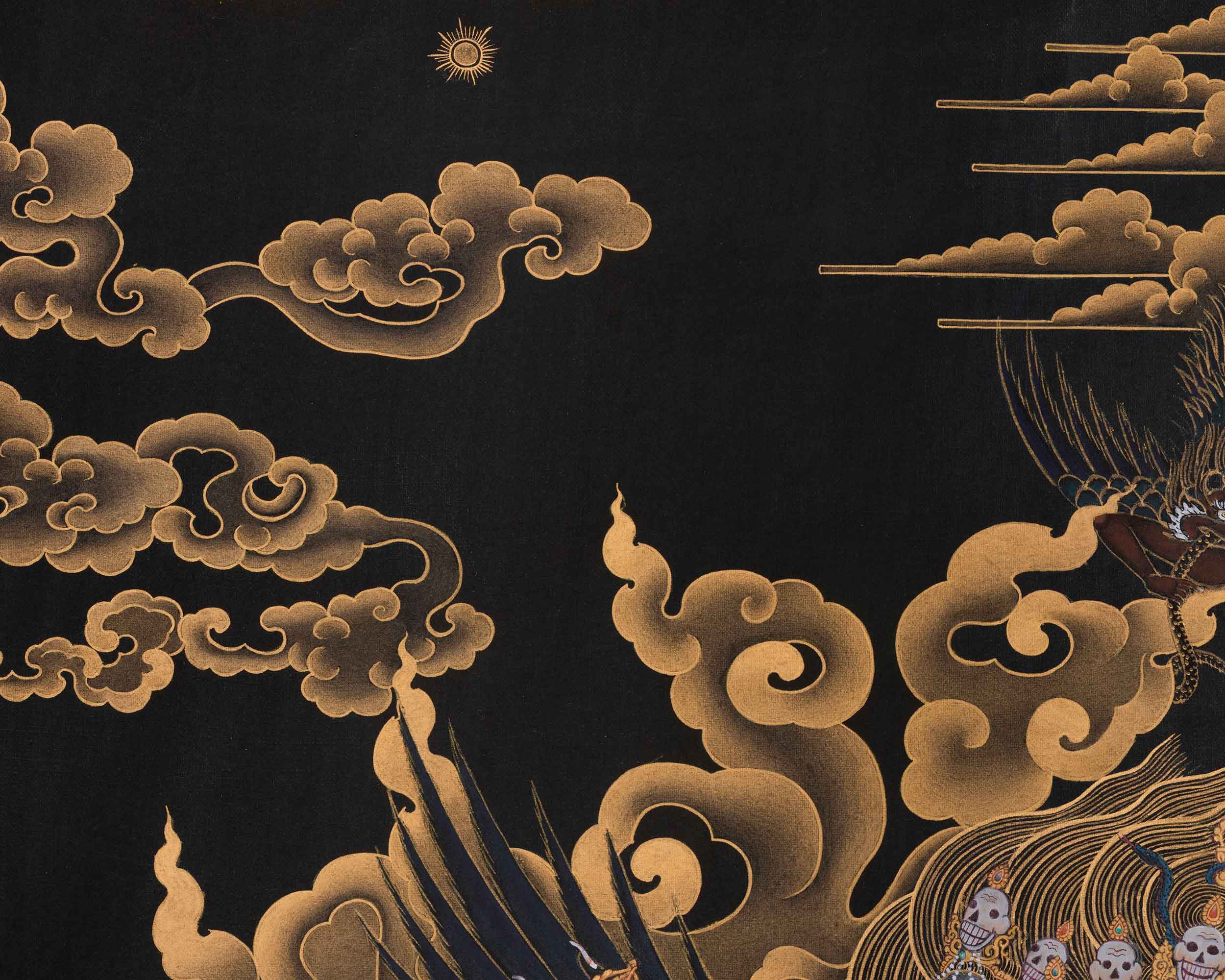 Vajrakilaya Sacred Artwork | Wrathful Wisdom Deity of Spiritual Protection