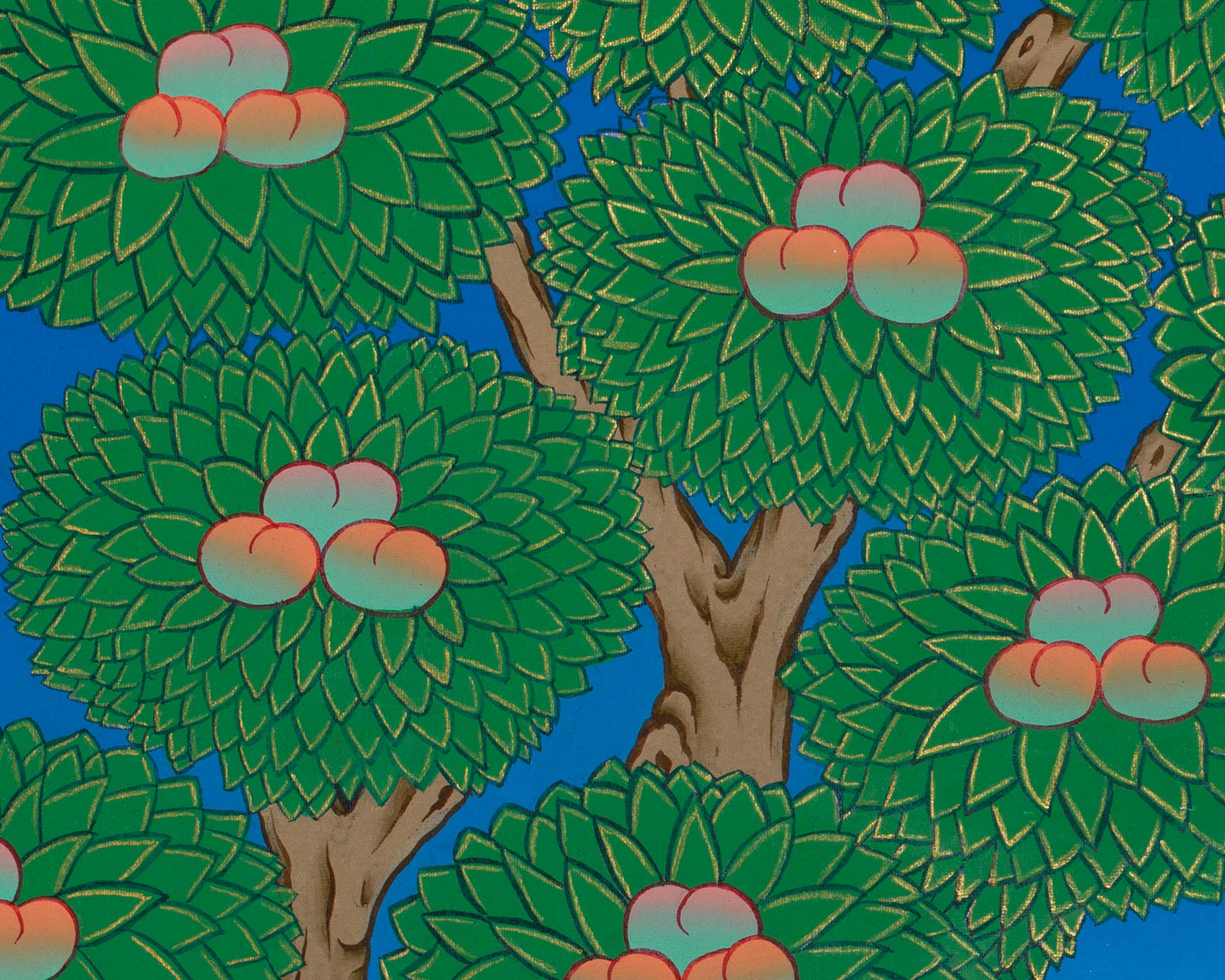Thangka of Four Harmonious Friends | Depicting Unity, Cooperation, and Mutual Respect