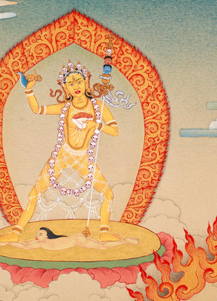 Chakrasamvara and Vajravarahi Yab Yum Thangka | Dakinis, Akshobhya, Sakya Mahakala Spiritual Artwork