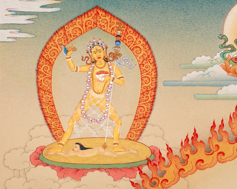 Chakrasamvara and Vajravarahi Yab Yum Thangka | Dakinis, Akshobhya, Sakya Mahakala Spiritual Artwork