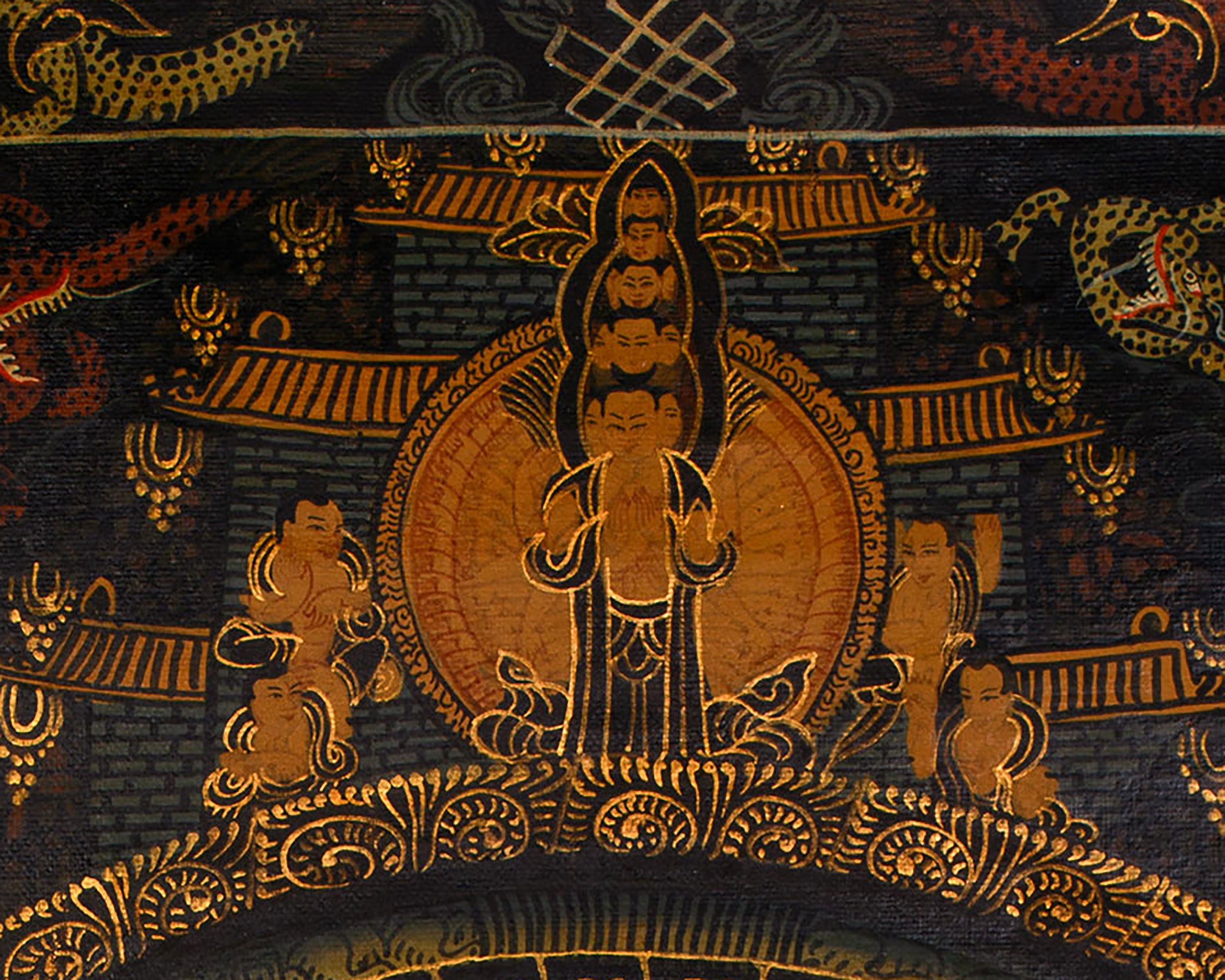 Manjushree Mandala Thangka Painting | Bodhisattva of Wisdom & Compassion
