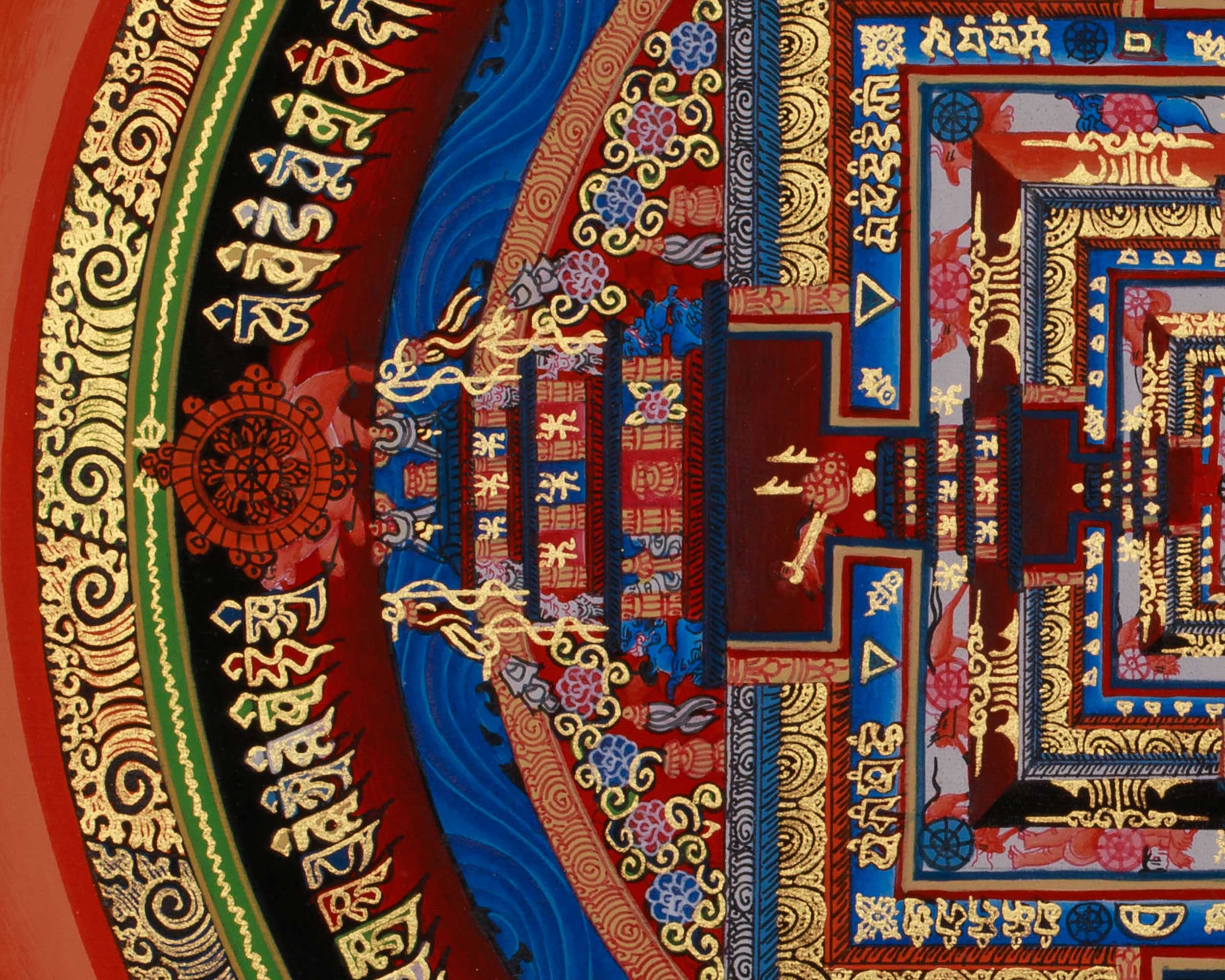 The Kalachakra Mandala Thangka | Tibetan Artwork of the Wheel of Time