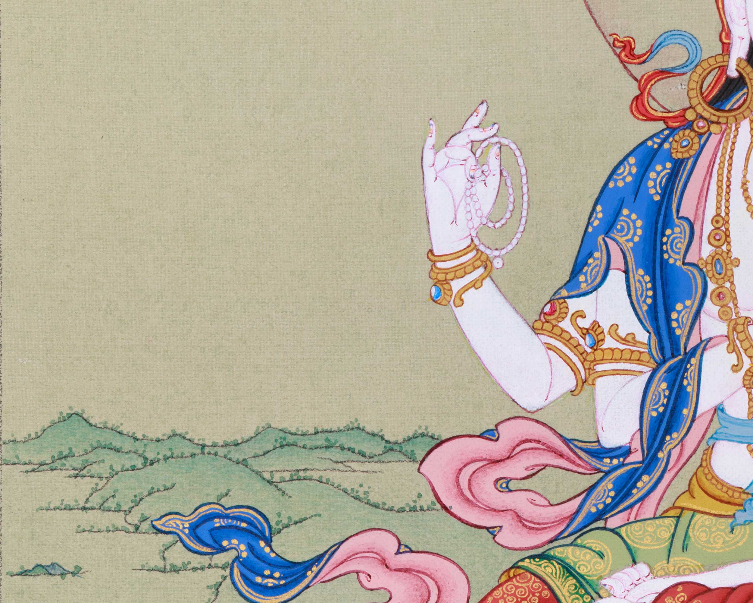 Small Thangka of Bodhisattva Avalokiteshvara