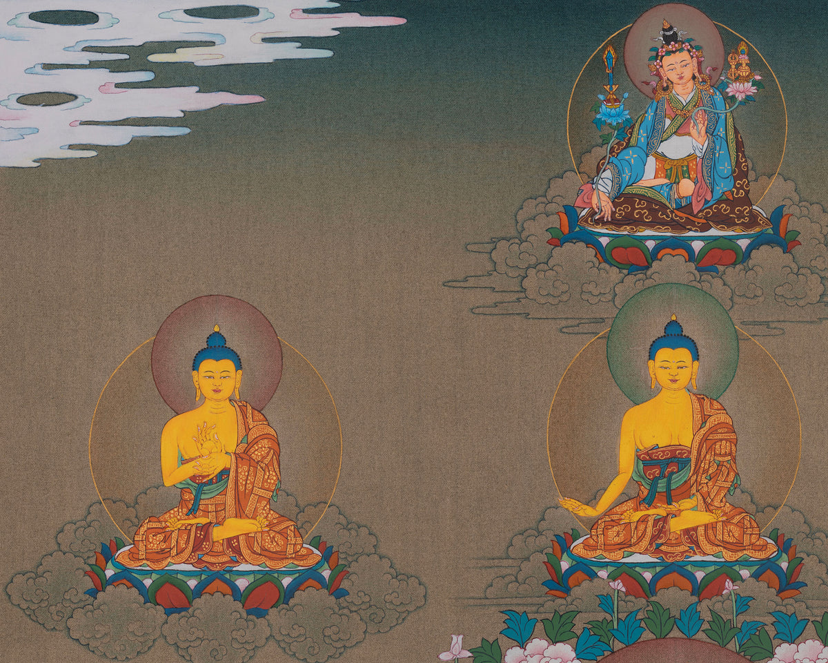 Asta Medicine Buddha Thangka | Healing Deity | Mahayana Buddhism
