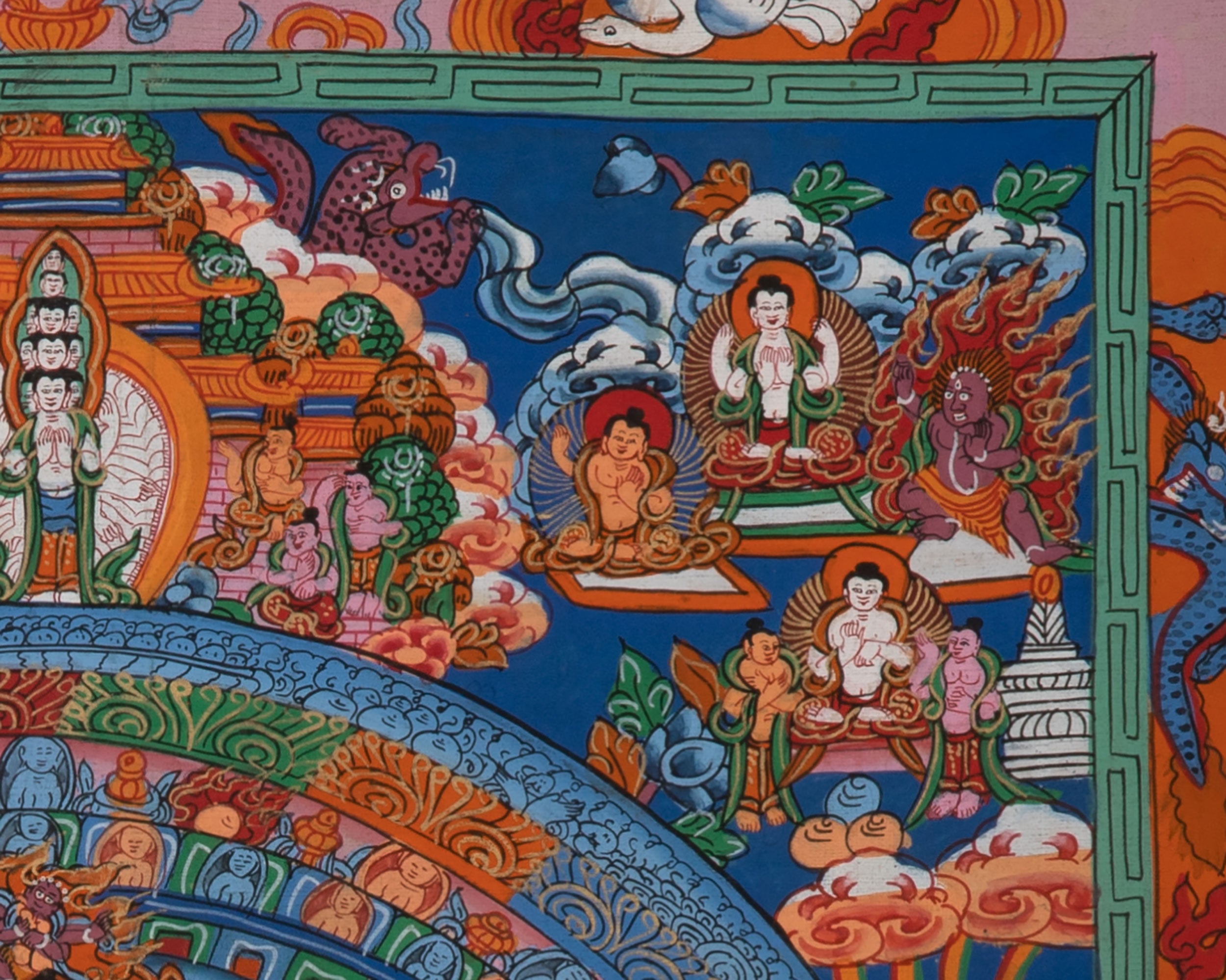 Meditation Mandala Thangka | Hand-Painted Buddha Mandala