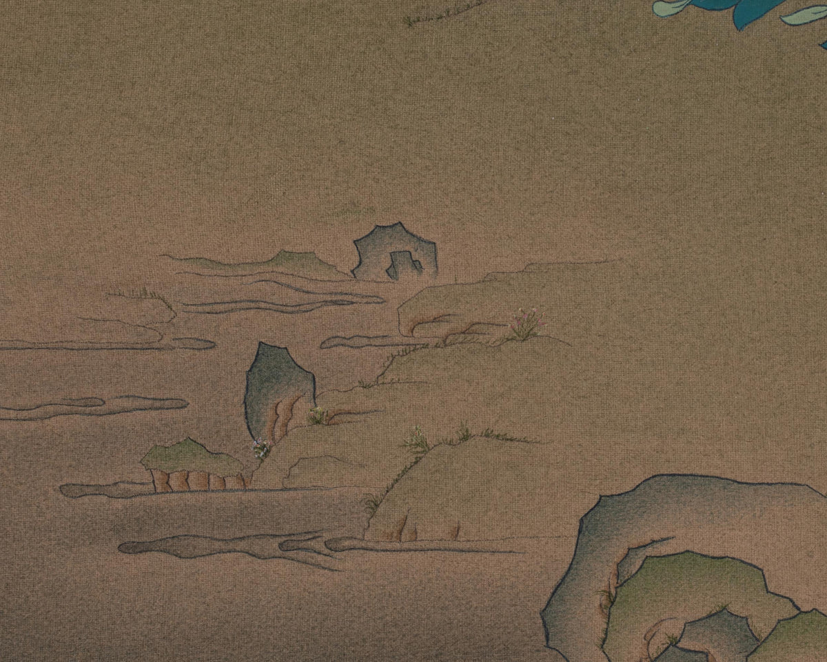 Siddhartha Gautama Buddha Thangka | Shakyamuni Historical Buddha Artwork