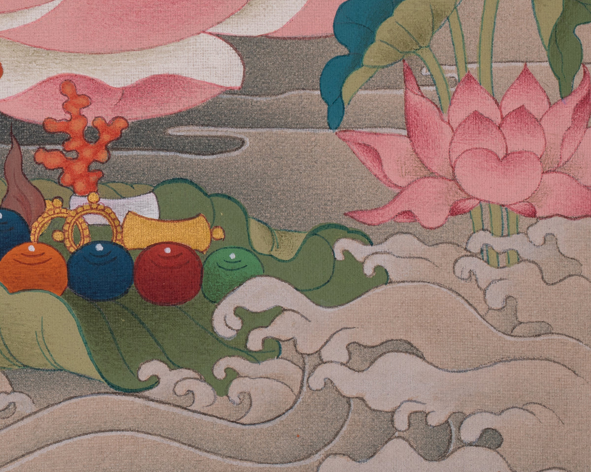 Medicine Buddha Thangka Painting | Healing Deity