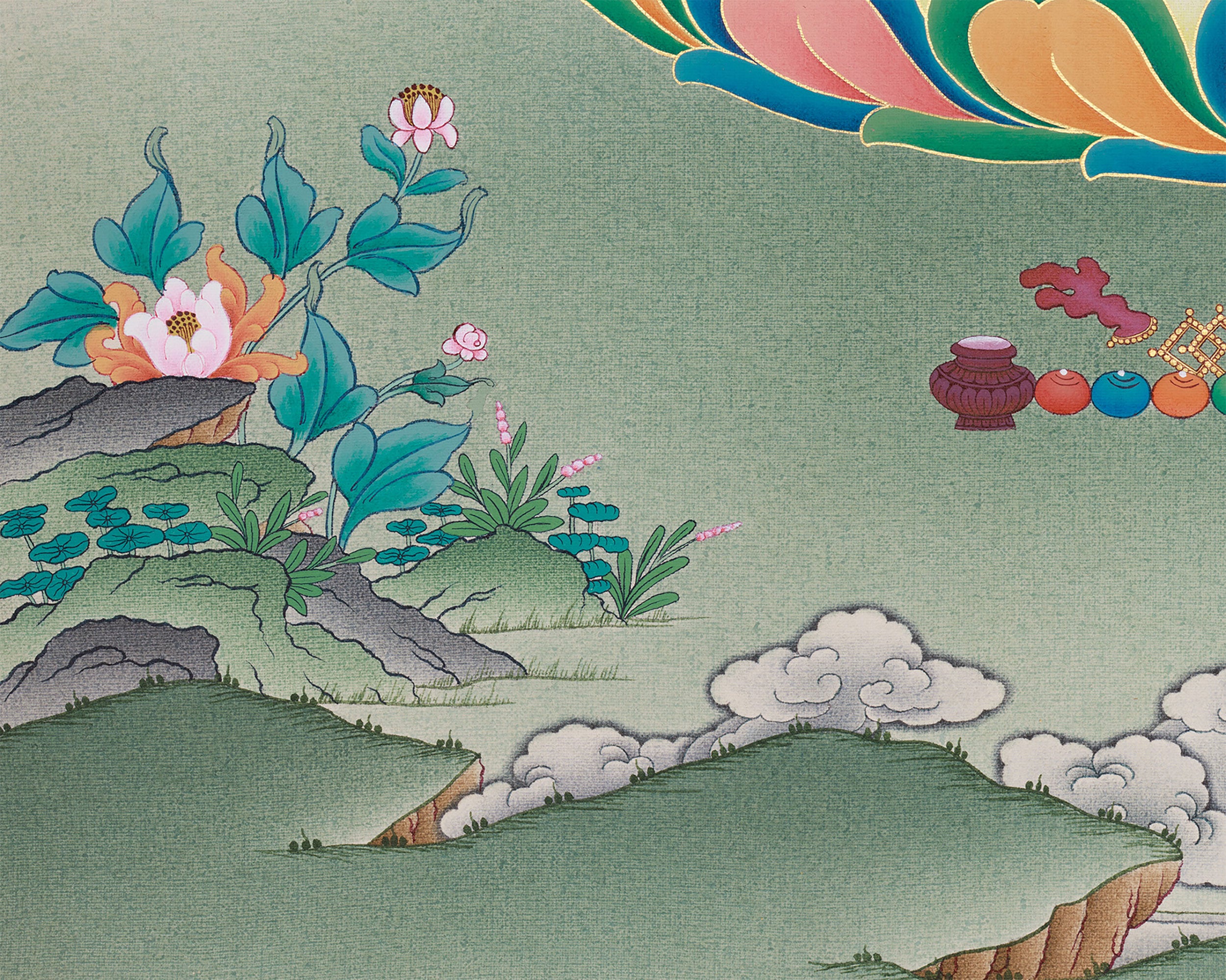 Divine Longevity Goddess Sita Tara | Buddhist Art for Healing and Vitality